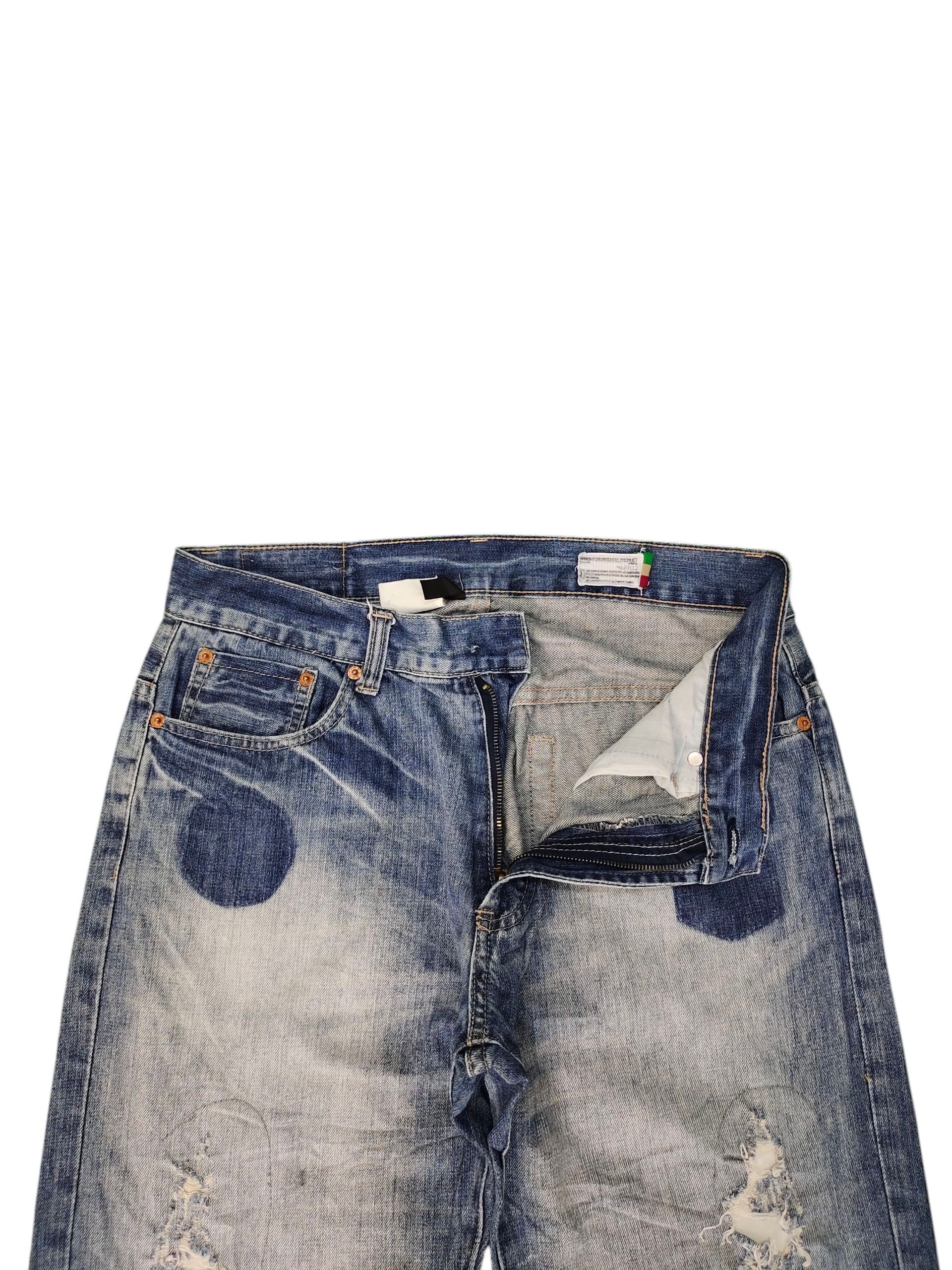 Kapital Vintage 90s Scanner Fundamental Clawmark Distres Denim Jeans Size US 32 / EU 48 - 8 Thumbnail