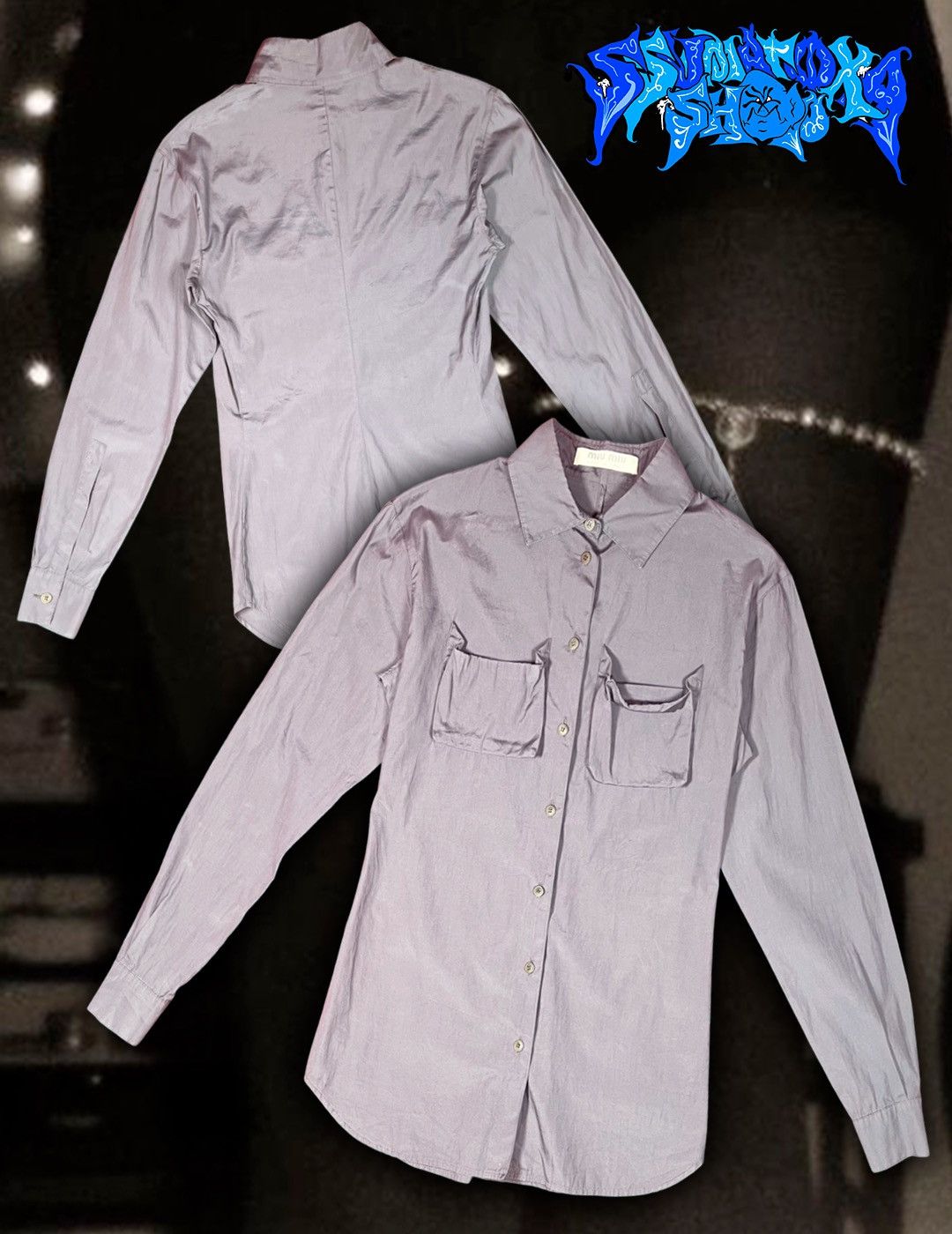 Miu Miu Vintage 2001 Archive Rare Pockets on Chest Miu Miu shirt Size S / US 4 / IT 40 - 1 Thumbnail