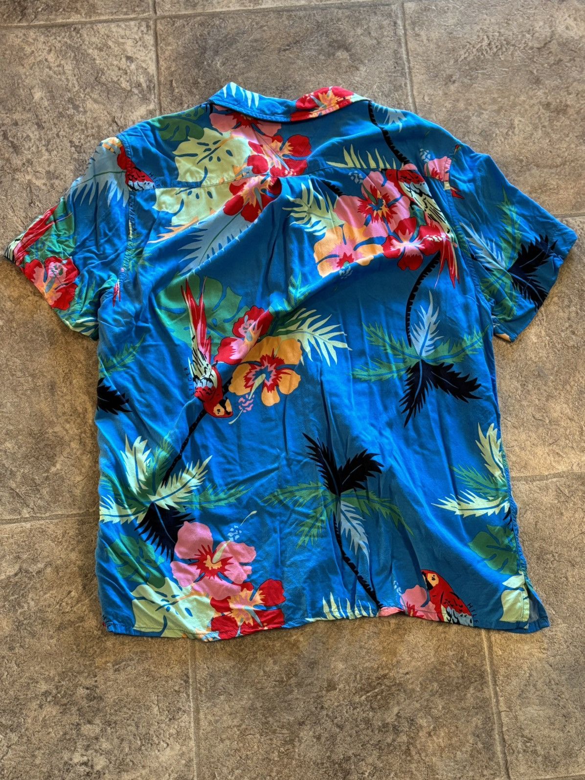 Tommy Hilfiger Tommy Hilfiger Short Sleeve Button-Up Hawaiian Shirt Size US M / EU 48-50 / 2 - 2 Thumbnail