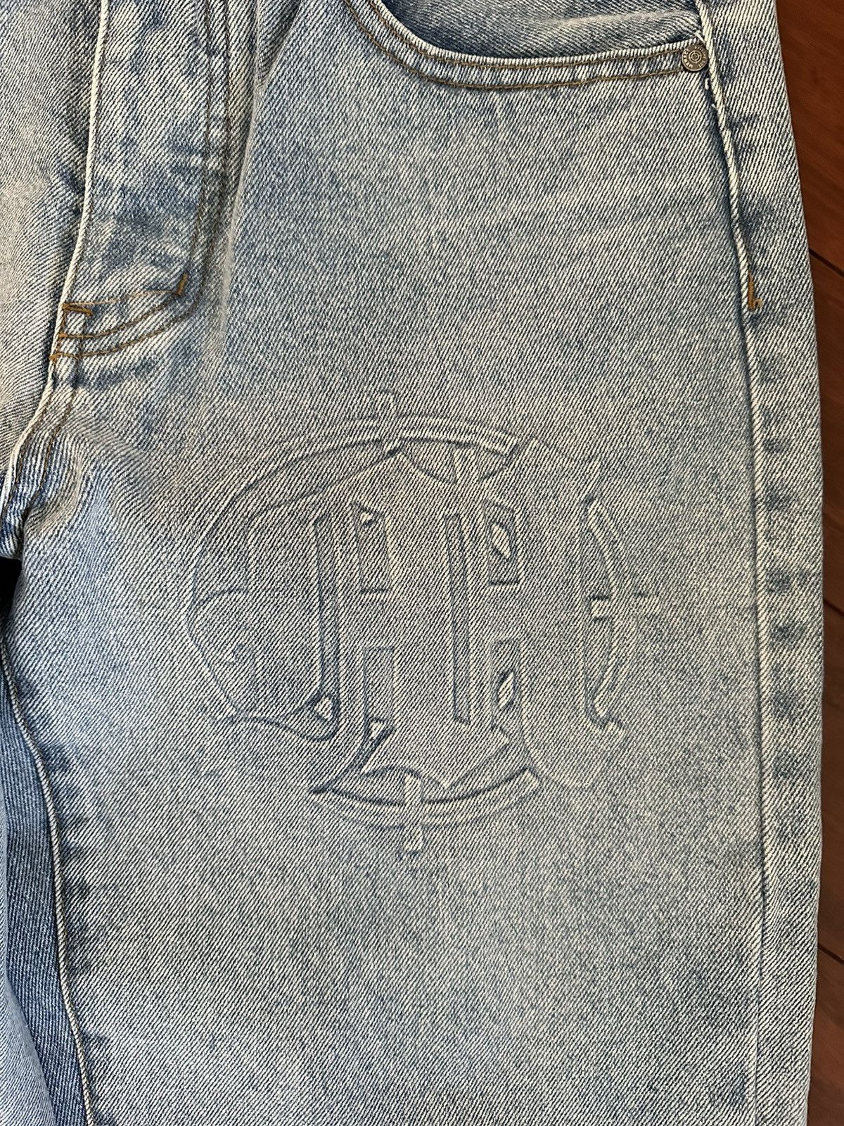 Menace Menace Embossed Denim Pants Size US 30 / EU 46 - 3 Thumbnail
