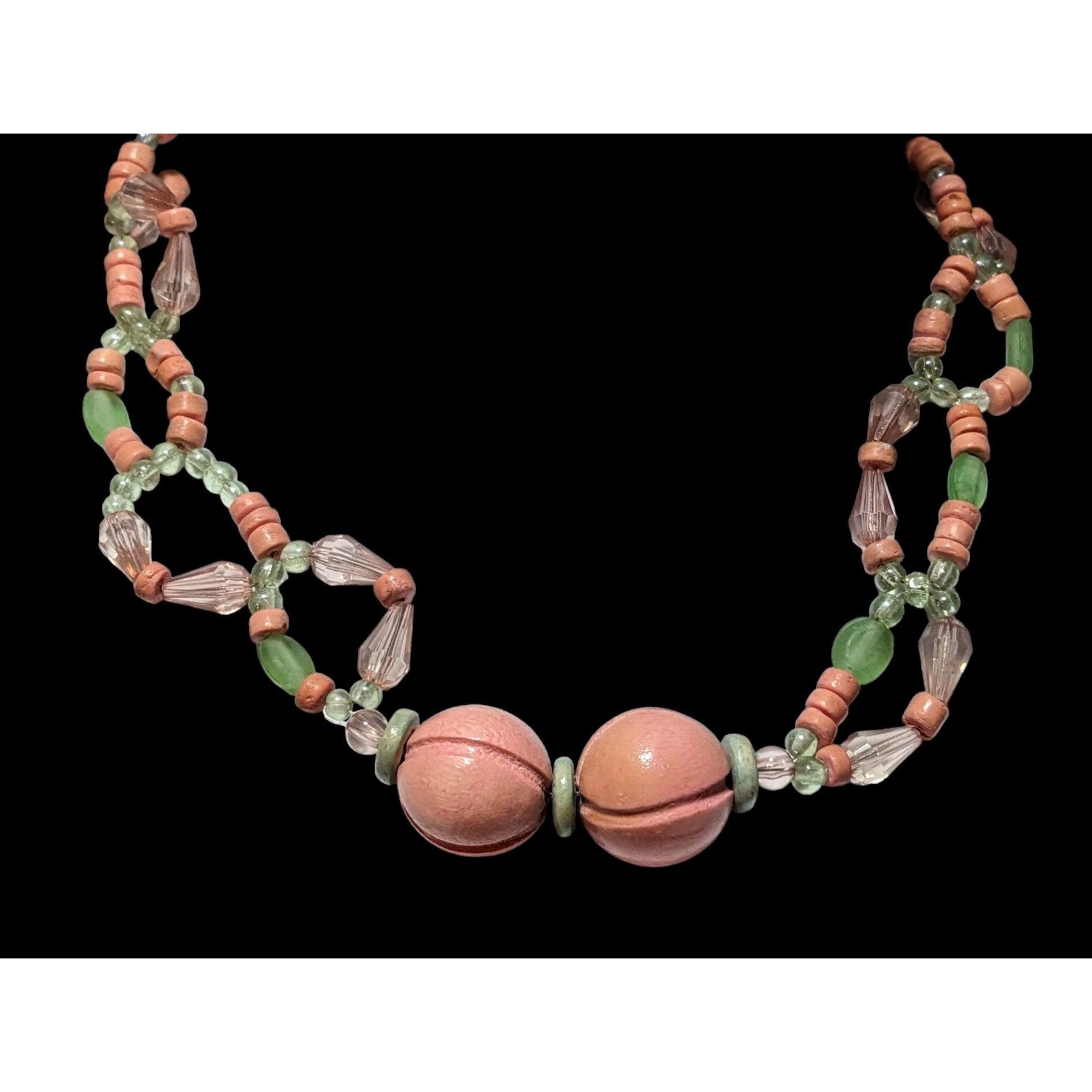 Other Vintage Pink Beaded Necklace Size ONE SIZE - 2 Thumbnail