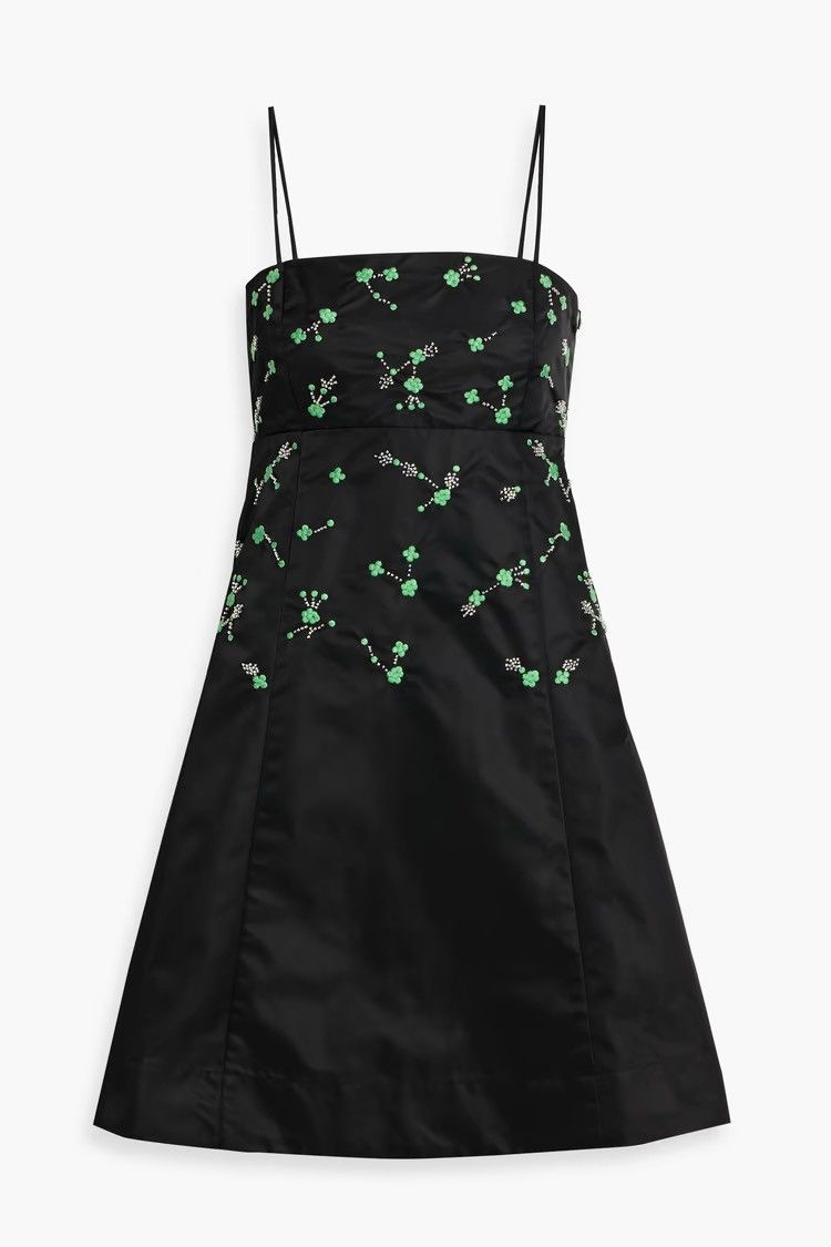 Ganni GANNI Embellished Taffeta Mini Dress Original Price $495 Size M / US 6-8 / IT 42-44 - 2 Thumbnail