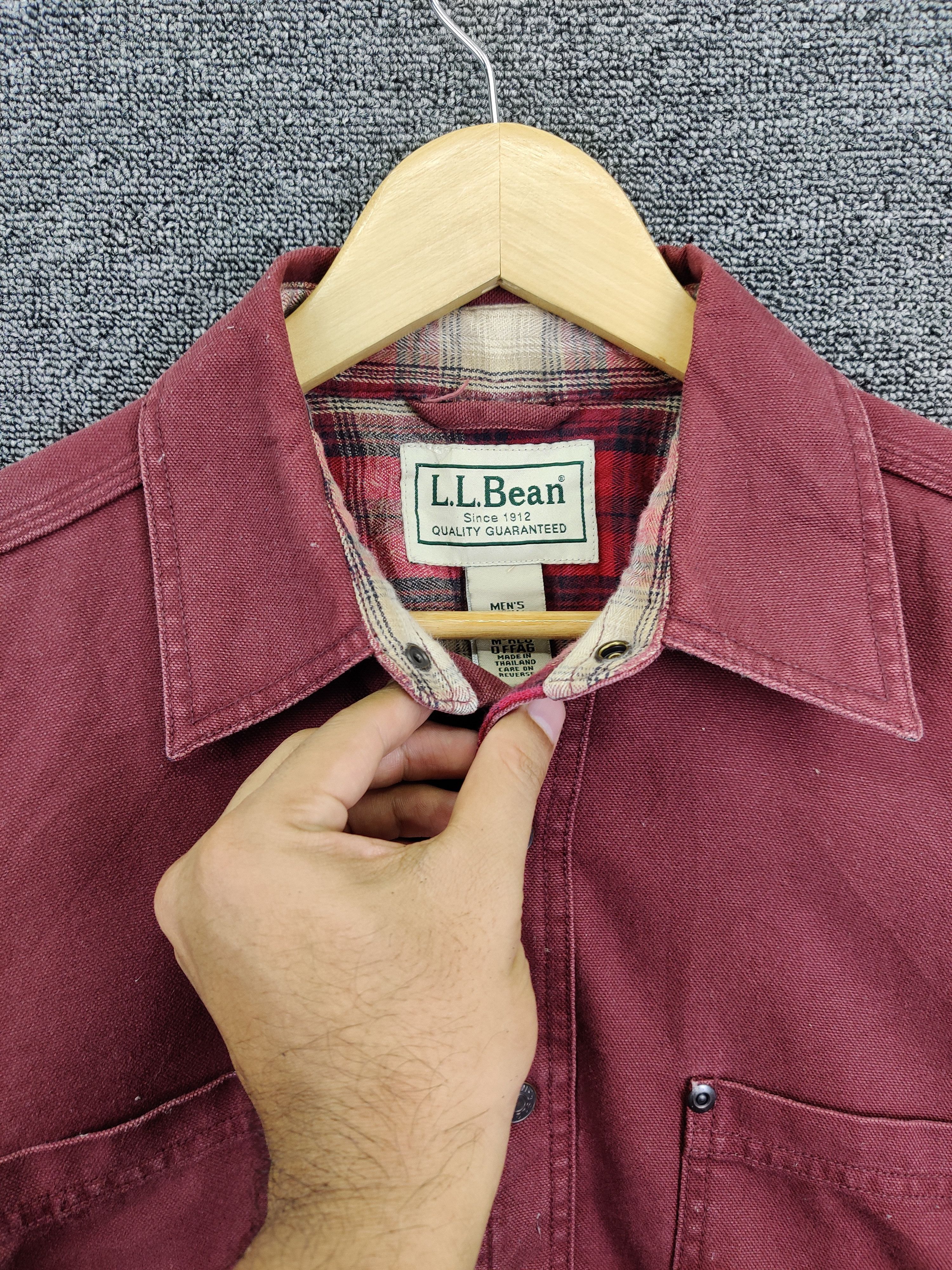 L.L. Bean Vintage L.L. Bean Plaid Lined Overshirt Jacket Size US M / EU 48-50 / 2 - 8 Thumbnail