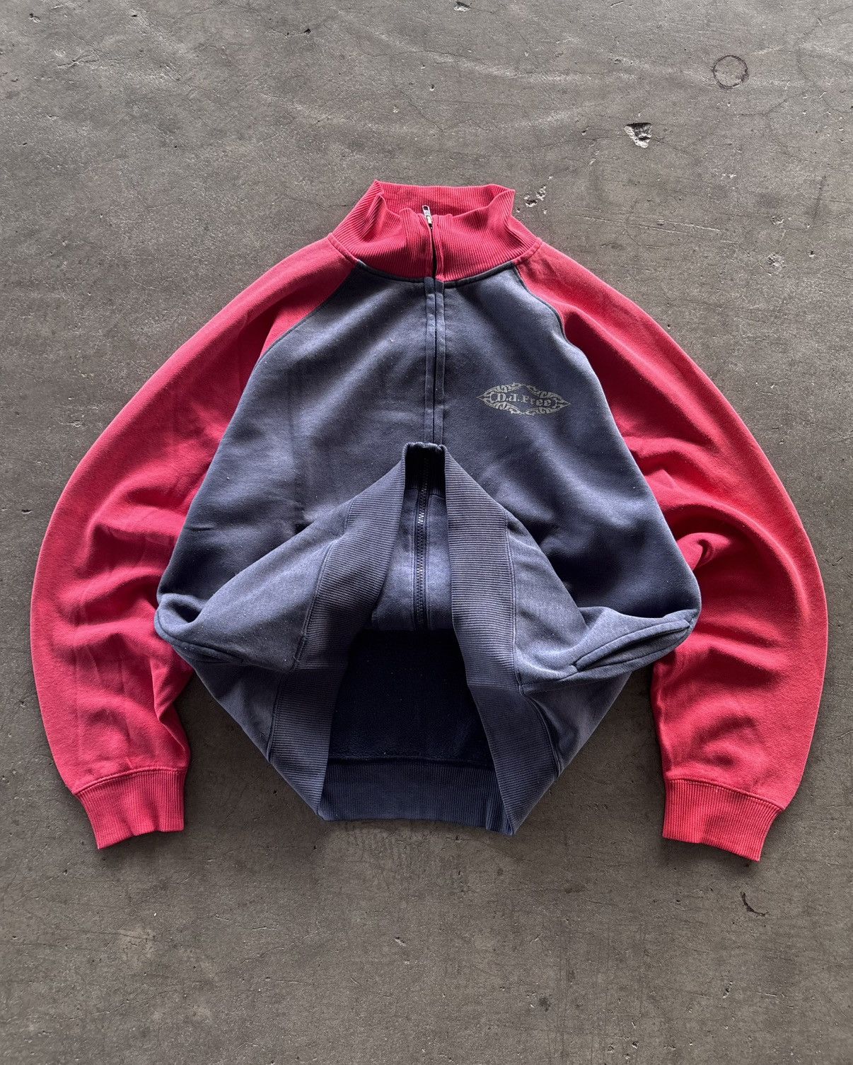 If Six Was Nine × Japanese Brand × Le Grande Bleu (L.G.B.) 2000s Dj Free Dragon Zip Up Crewneck Size US L / EU 52-54 / 3 - 4 Thumbnail