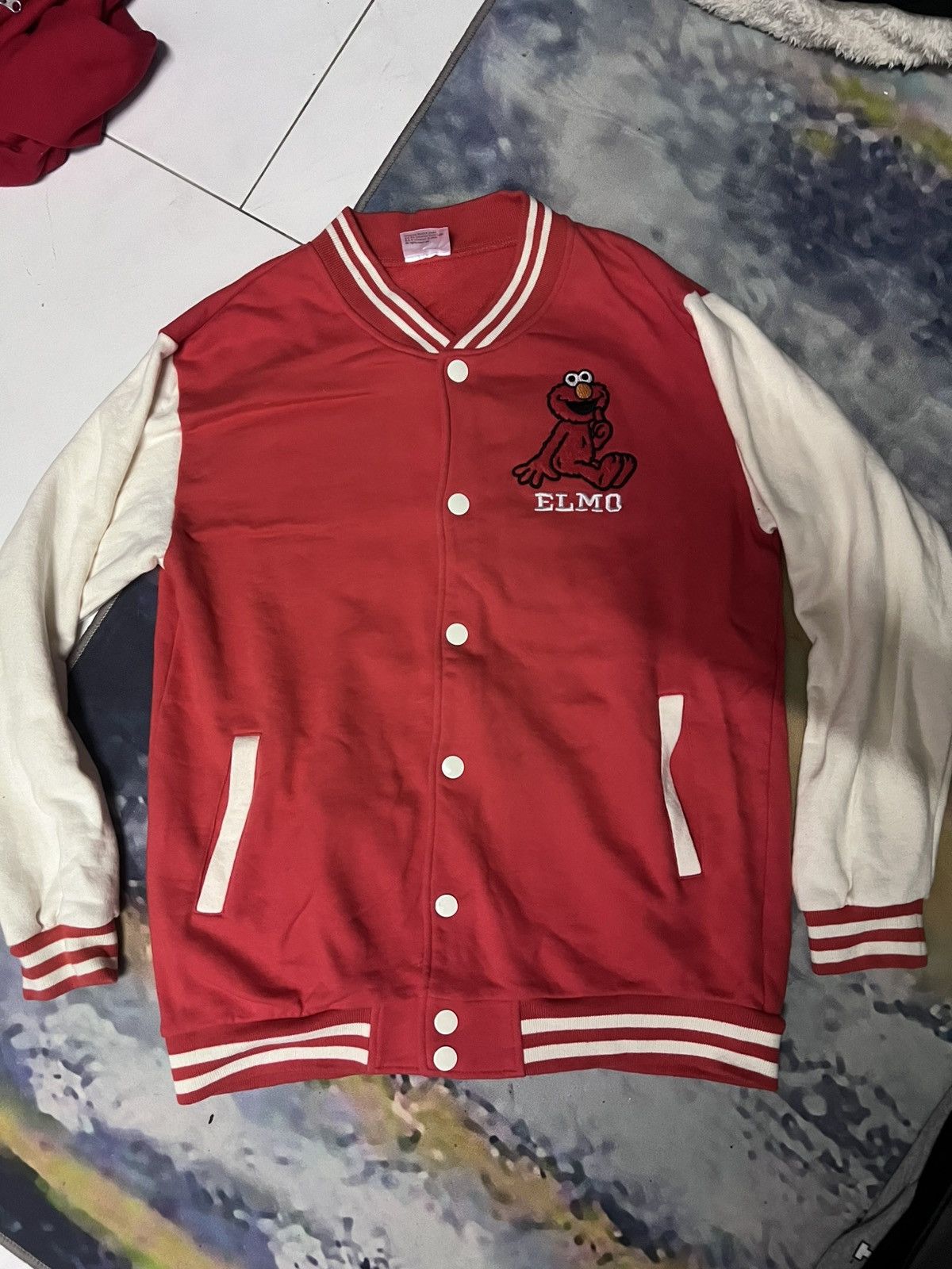 Universal Studios Vtg Baseball varsity jacket Elmo universal studio Size US L / EU 52-54 / 3 - 1 Thumbnail