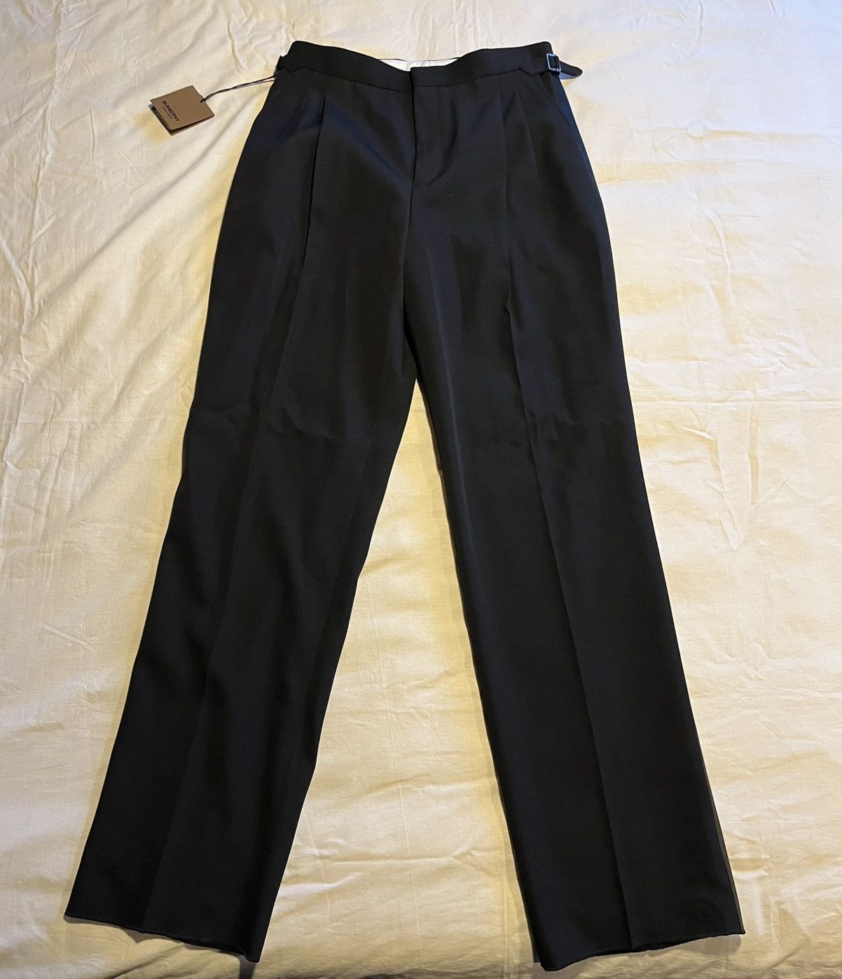 Burberry Burberry pleated wide leg wool trousers. Size US 32 / EU 48 - 1 Thumbnail