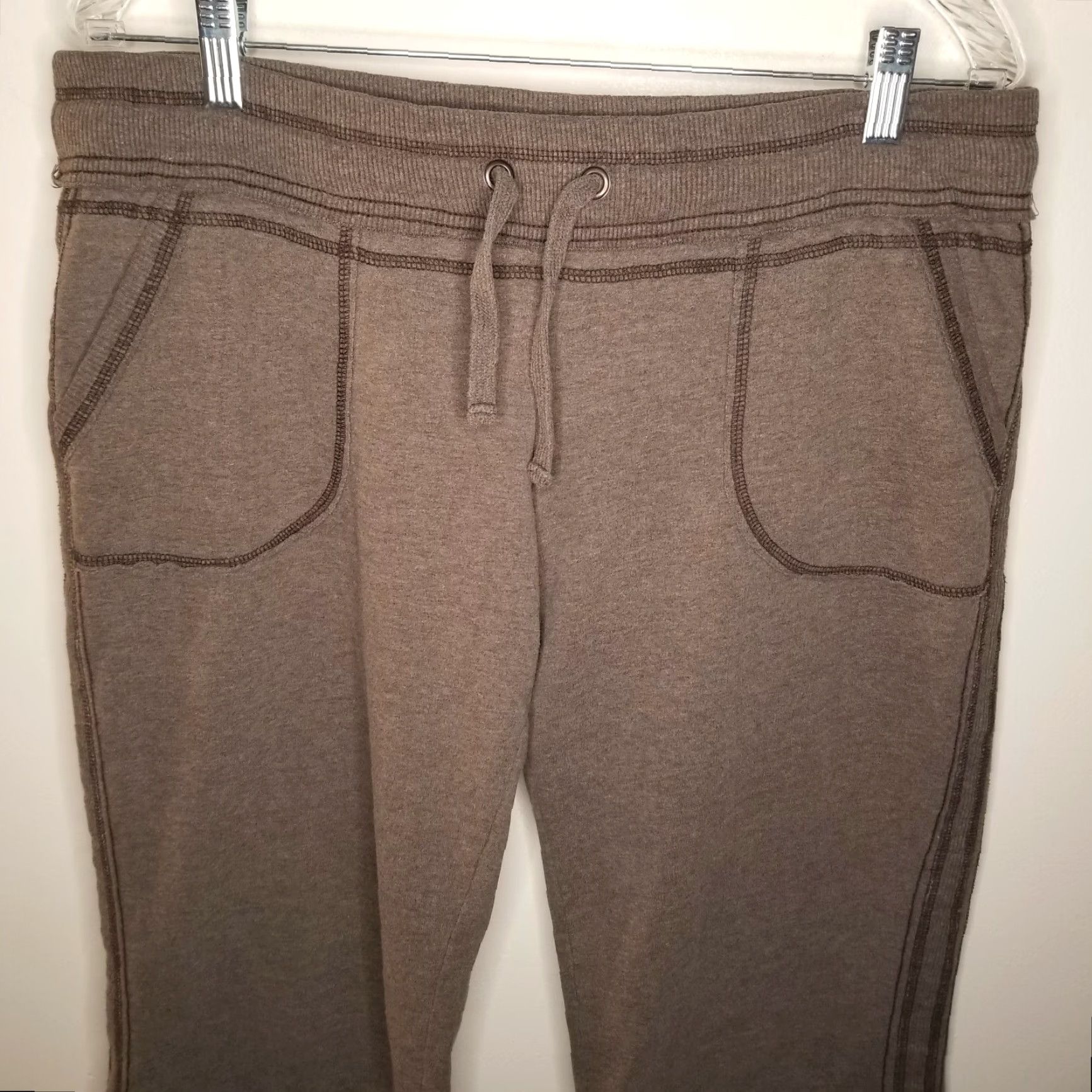 Vintage MAURICES Women's Brown Loose Sweatpants with Pockets Size L Activewear Size 36" / US 14 / IT 50 - 2 Thumbnail