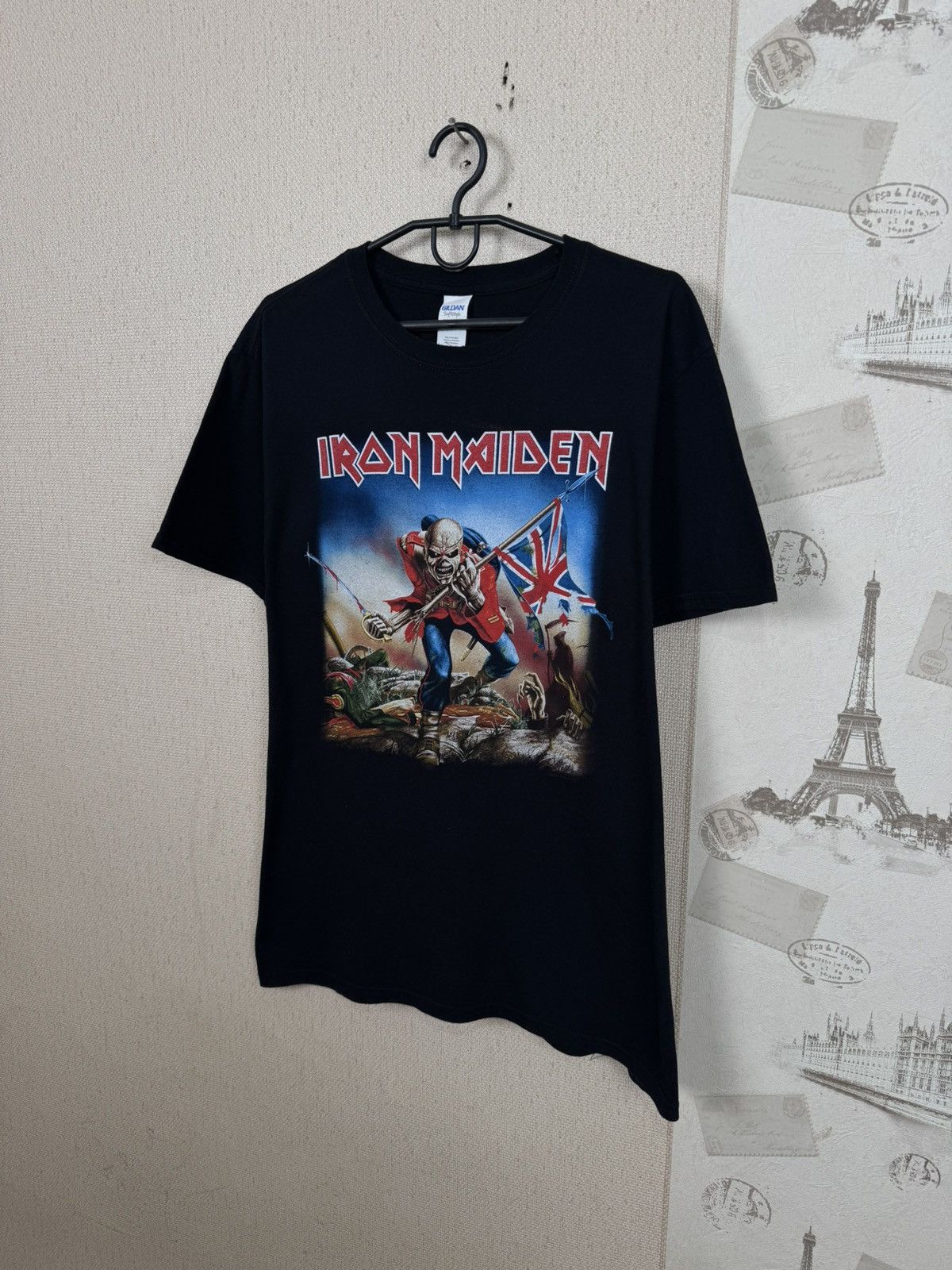 Other Vintage Iron Maiden T shirt The Trooper Metal Rock Band Sz L Size US L / EU 52-54 / 3 - 4 Thumbnail