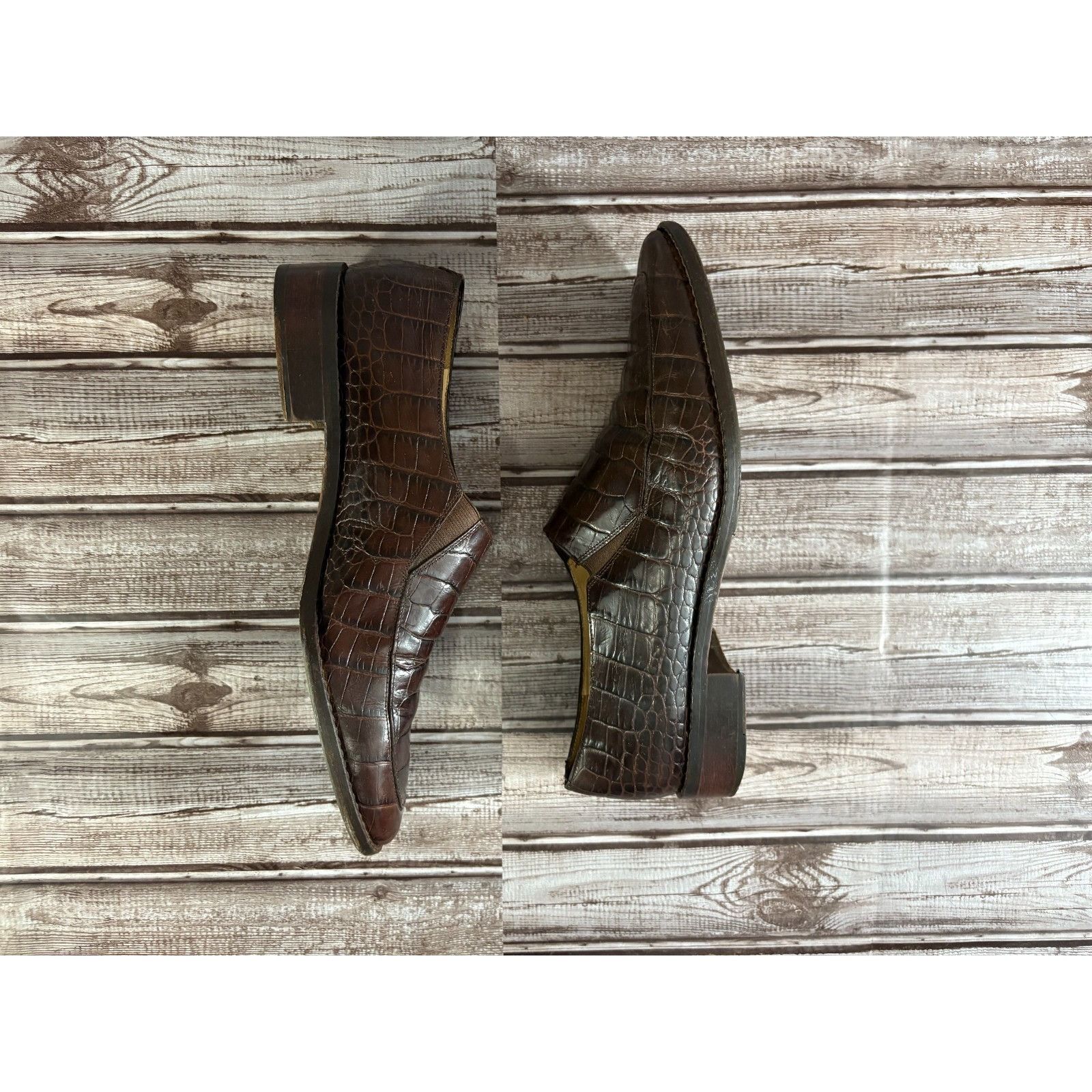 Ralph Lauren Ralph Lauren Alligator Crocodile Loafer shoes sz 11 B color Size US 11 / IT 41 - 6 Thumbnail