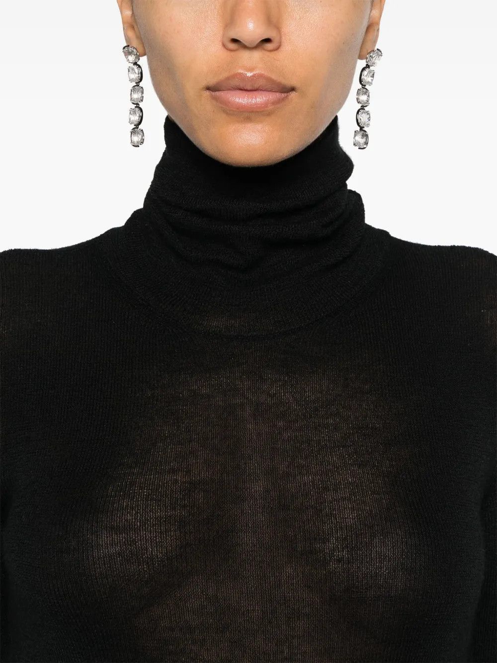 Tom Ford o1y0226 Turtleneck Sweater in Black Size L / US 10 / IT 46 - 2 Thumbnail
