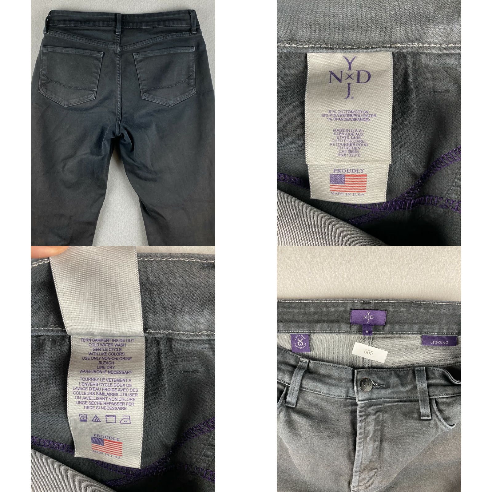 NYDJ NYDJ Not Your Daughters Jeans Black Ankle Legging 6 Denim Women Stretch Shaping 5-Pocket Modern Regular Jeans Womens Size 28" / US 6 / IT 42 - 8 Thumbnail