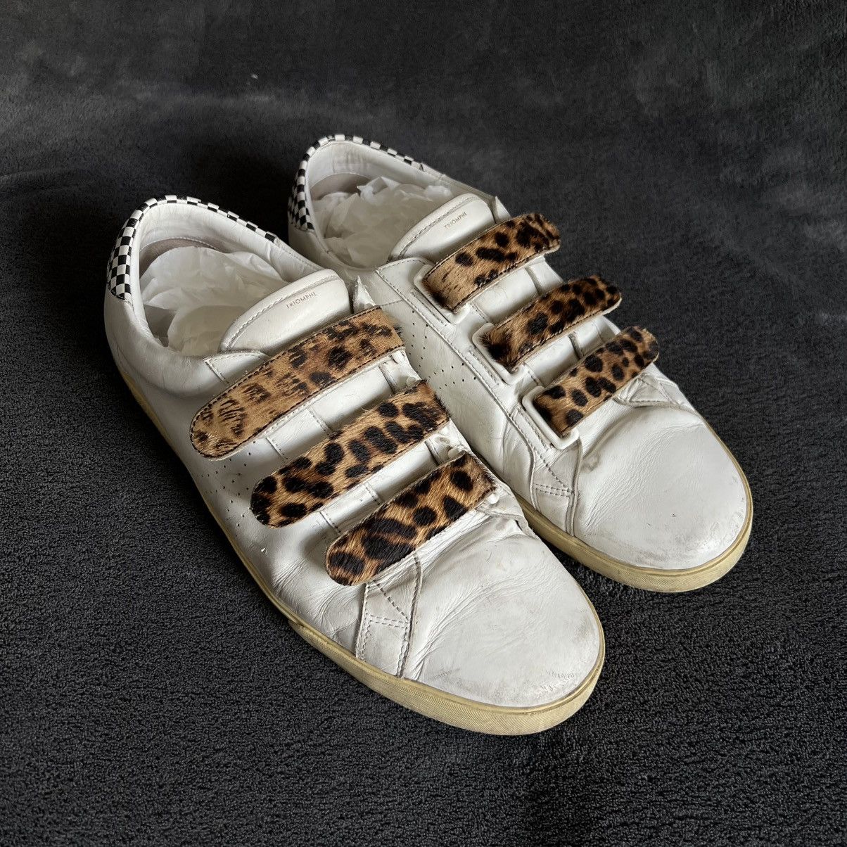 Celine Runway CÉLINE by Hedi Slimane Leopard strap Velcro sneakers Size US 12 / EU 45 - 1 Thumbnail