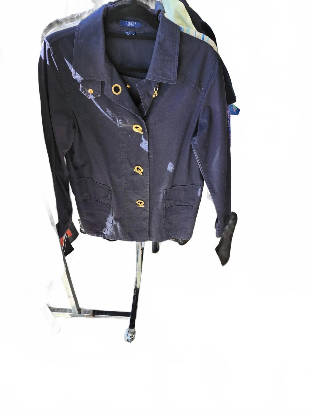 Chaps Chaps denim jacket w gold toned embellishments M Size M / US 6-8 / IT 42-44 - 1 Thumbnail
