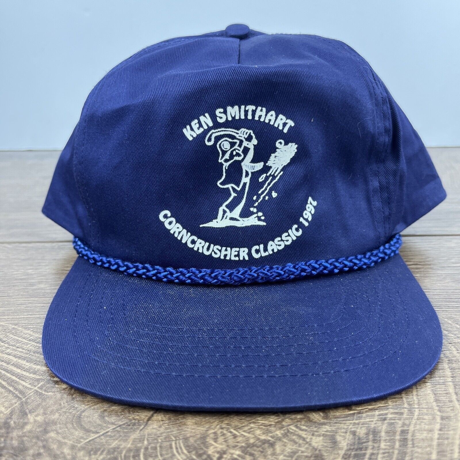 Other Ken Smithart Hat Corncrusher Blue Hat Snapback Adjustable Ad Size ONE SIZE - 3 Thumbnail
