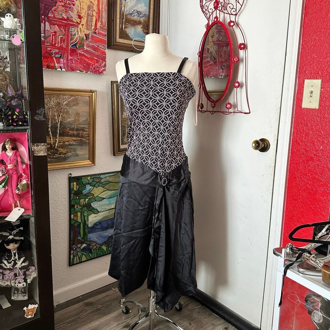 Other alex & trixie pink black vintage drop waist formal dress Size M / US 6-8 / IT 42-44 - 1 Thumbnail