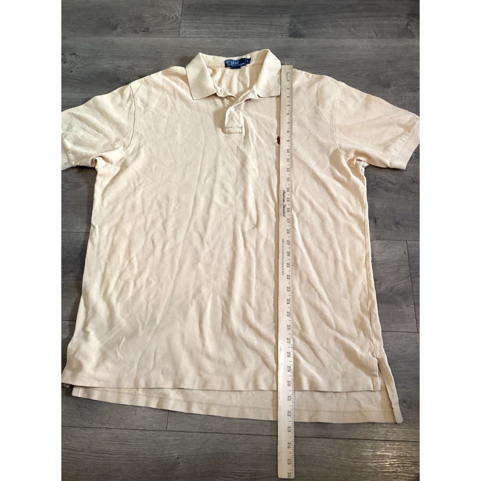 Polo Ralph Lauren Polo Ralph Lauren Polo Shirt Men XL Mustard Horse Short Sleeve - Adult, Regular, Polo, A Must-Have Casual Shirt Mens Size US XL / EU 56 / 4 - 5 Thumbnail