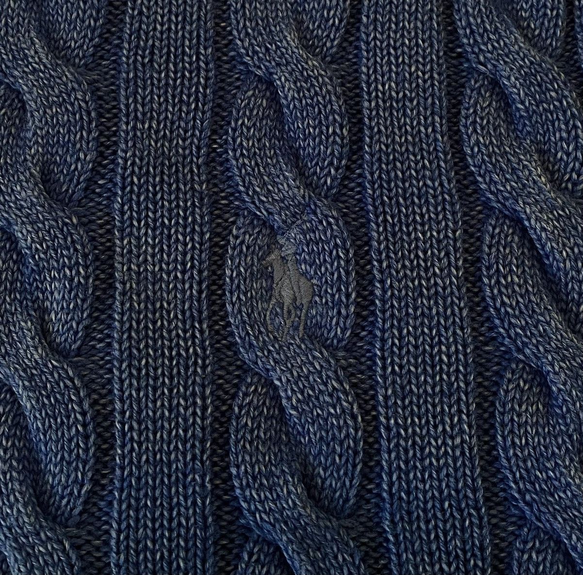 Polo Ralph Lauren Polo Ralph Lauren Cable Knit Garment Dyed Jumper x Rare Size US XL / EU 56 / 4 - 3 Thumbnail