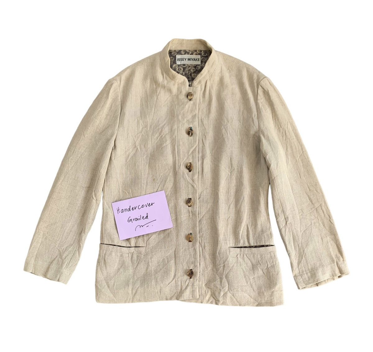 Vtg Issey Miyake Buttons Jacket Made in Japan
