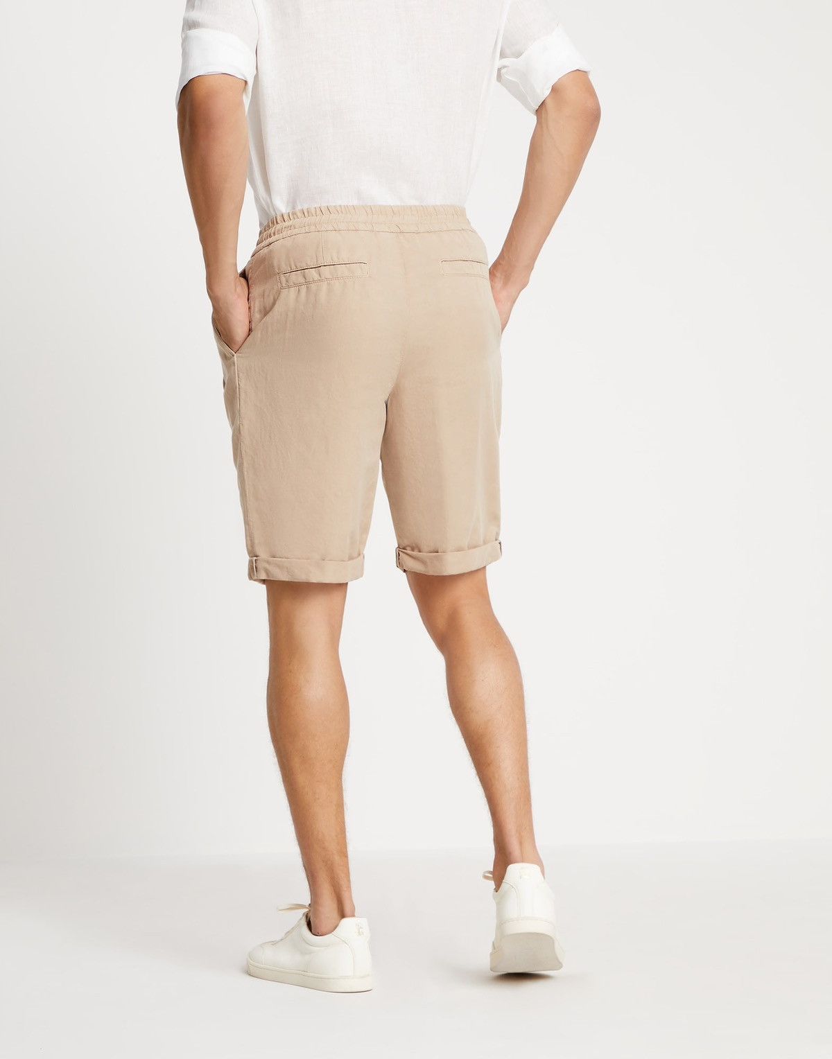 Brunello Cucinelli Brunello Cucinelli Linen Relaxed Fit Drawstring Shorts Size US 36 / EU 52 - 3 Thumbnail