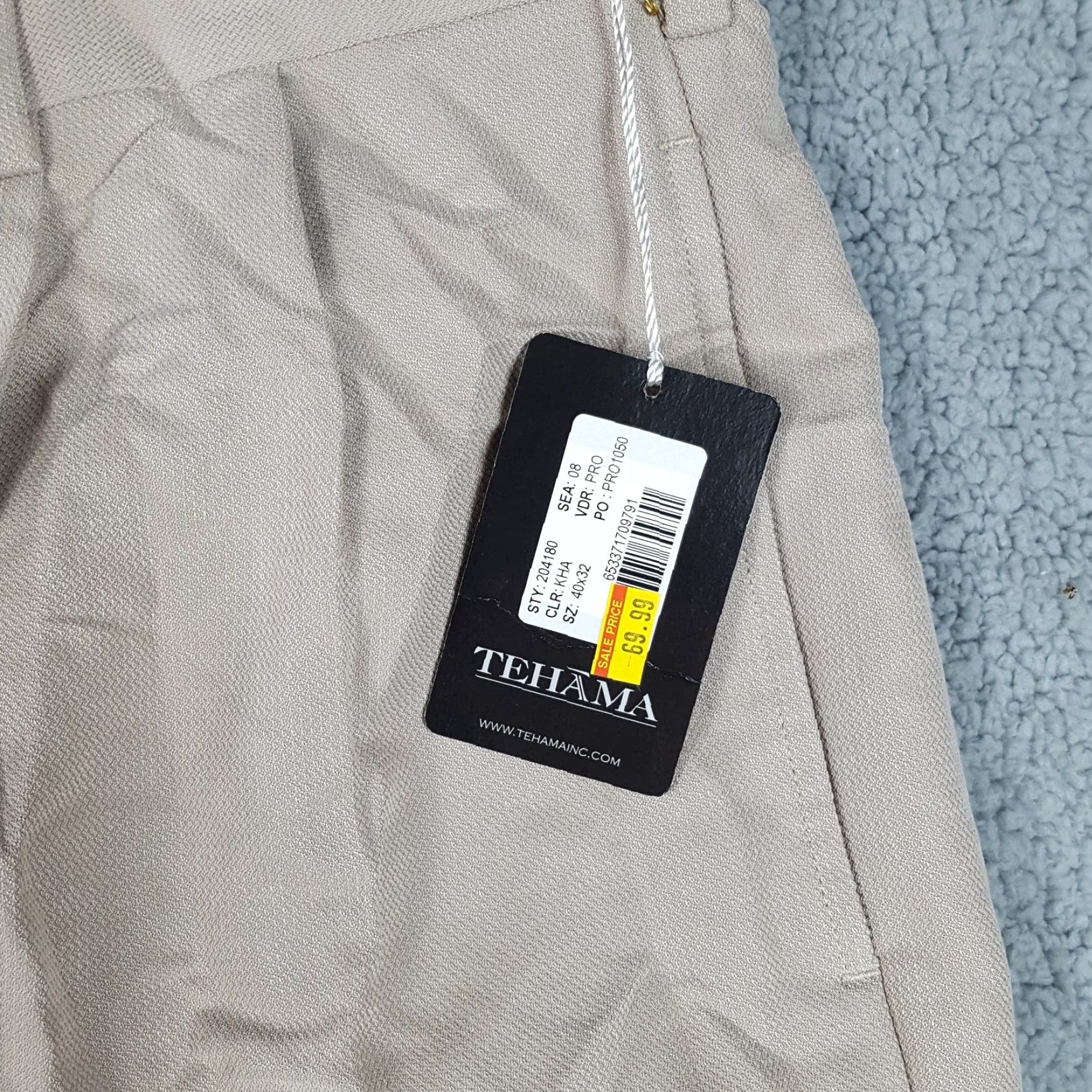 Vintage VINTAGE Tehama Pants Chino Men Beig e Knit Pleated Tapered Leg Golf Size 40x32 Athletic Preppy 90s Workwear Mens Size US 40 / EU 56 - 4 Thumbnail