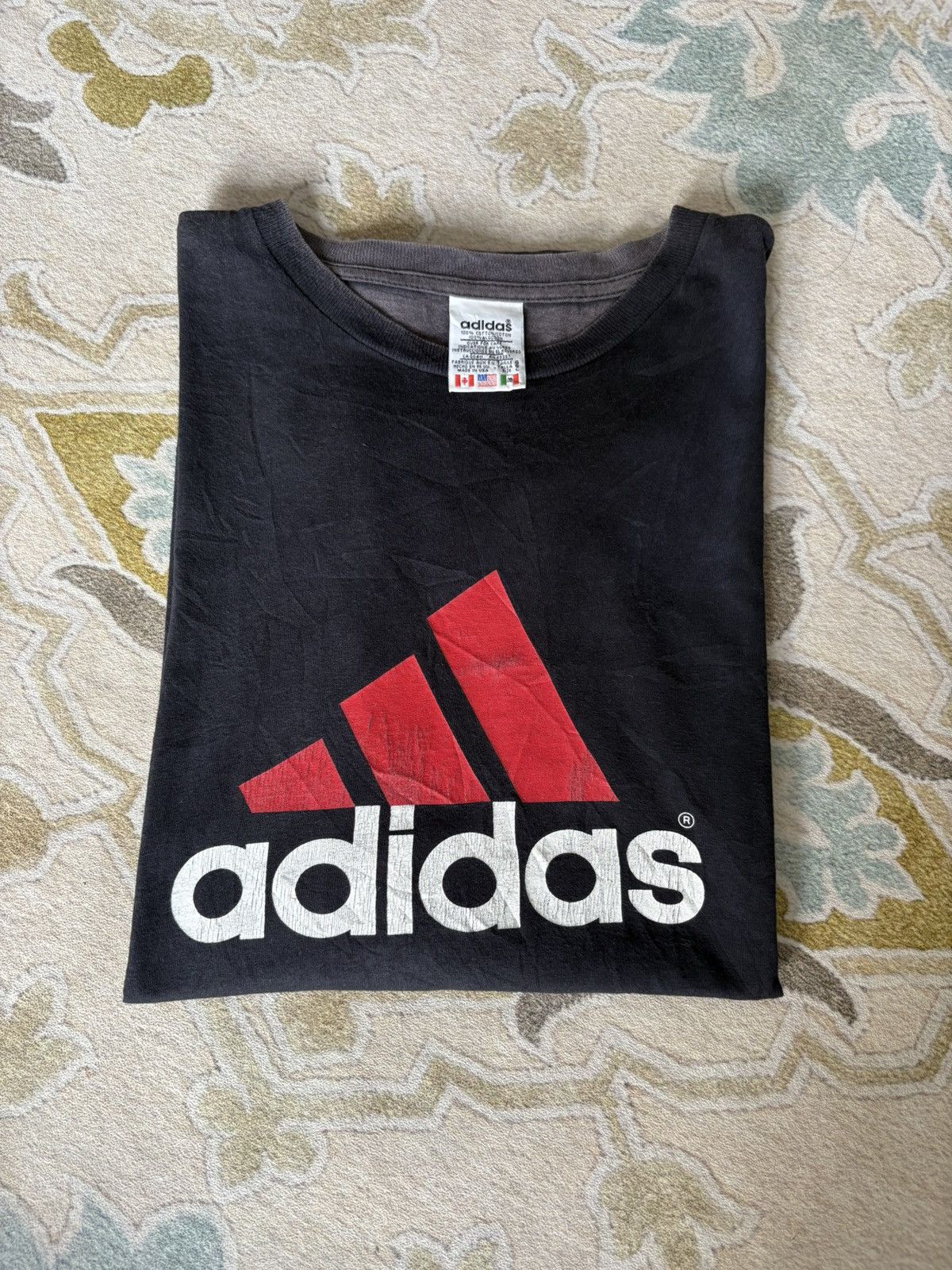 Adidas Vintage 90s Adidas T-Shirt Size US XXL / EU 58 / 5 - 2 Thumbnail
