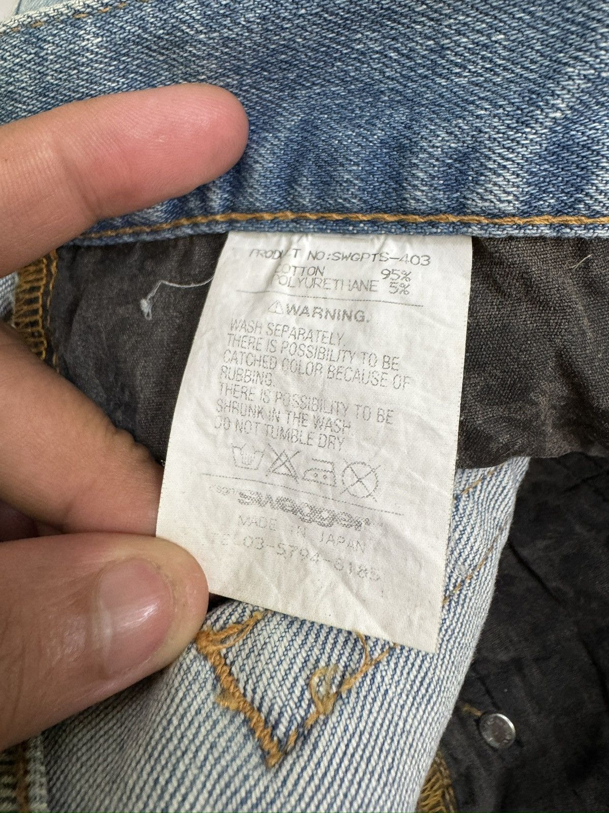 PHENOMENON Rare Phenomenon Archive Skinny Bleached Distressed Denim Size US 30 / EU 46 - 13 Thumbnail