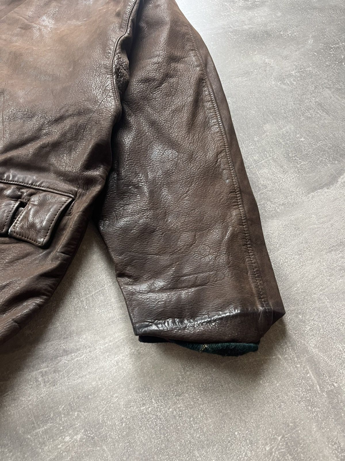 Genuine Leather Vintage AN 2000 Paris Brown Leather Jacket 80s Size US M / EU 48-50 / 2 - 9 Thumbnail