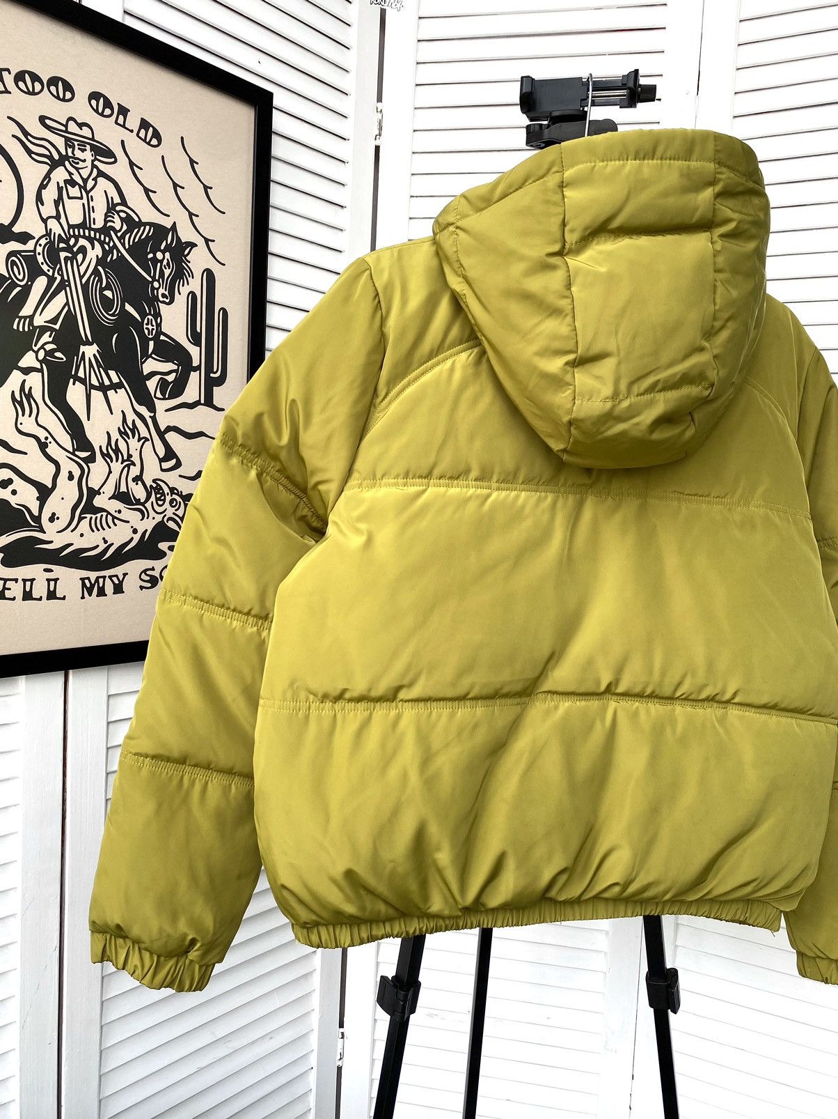 H&M × Kangol Kangol X H&M Green Puffer Cropped Jacket Size S / US 4 / IT 40 - 9 Thumbnail
