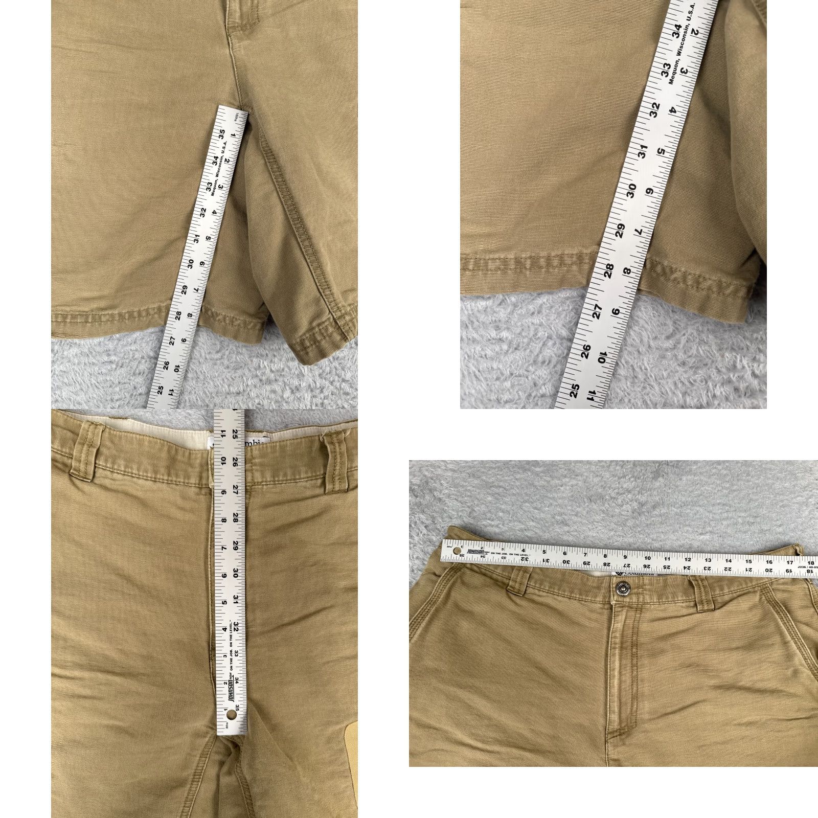 Vintage VINTAGE Columbia Shorts Mens 36 Beige Cargo Carpenter Cotton Patches 36x9 Size US 36 / EU 52 - 8 Thumbnail