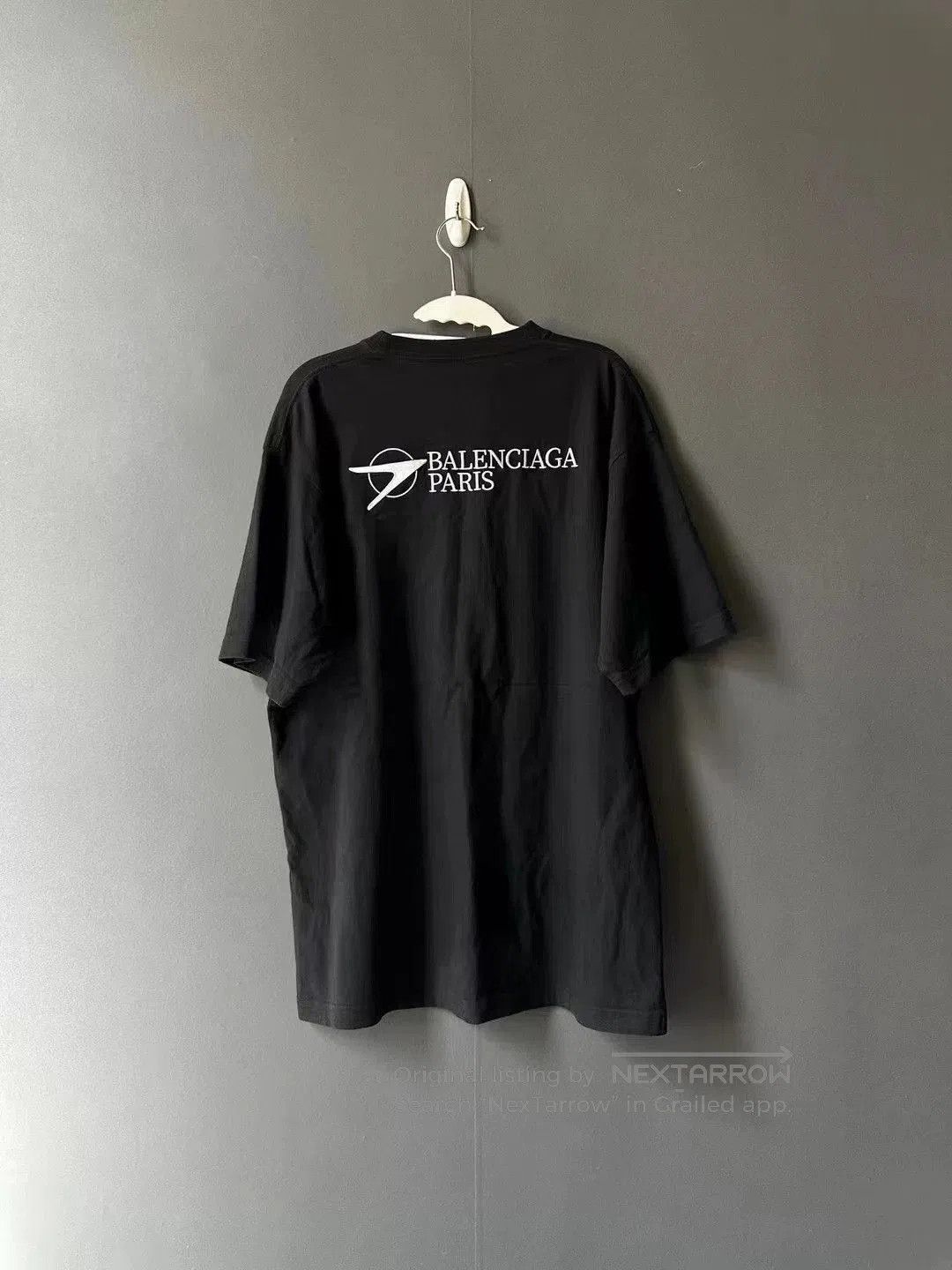 Balenciaga Balenciaga Arrow Embroidery Black Short-Sleeve T-shirt. Size US M / EU 48-50 / 2 - 2 Thumbnail