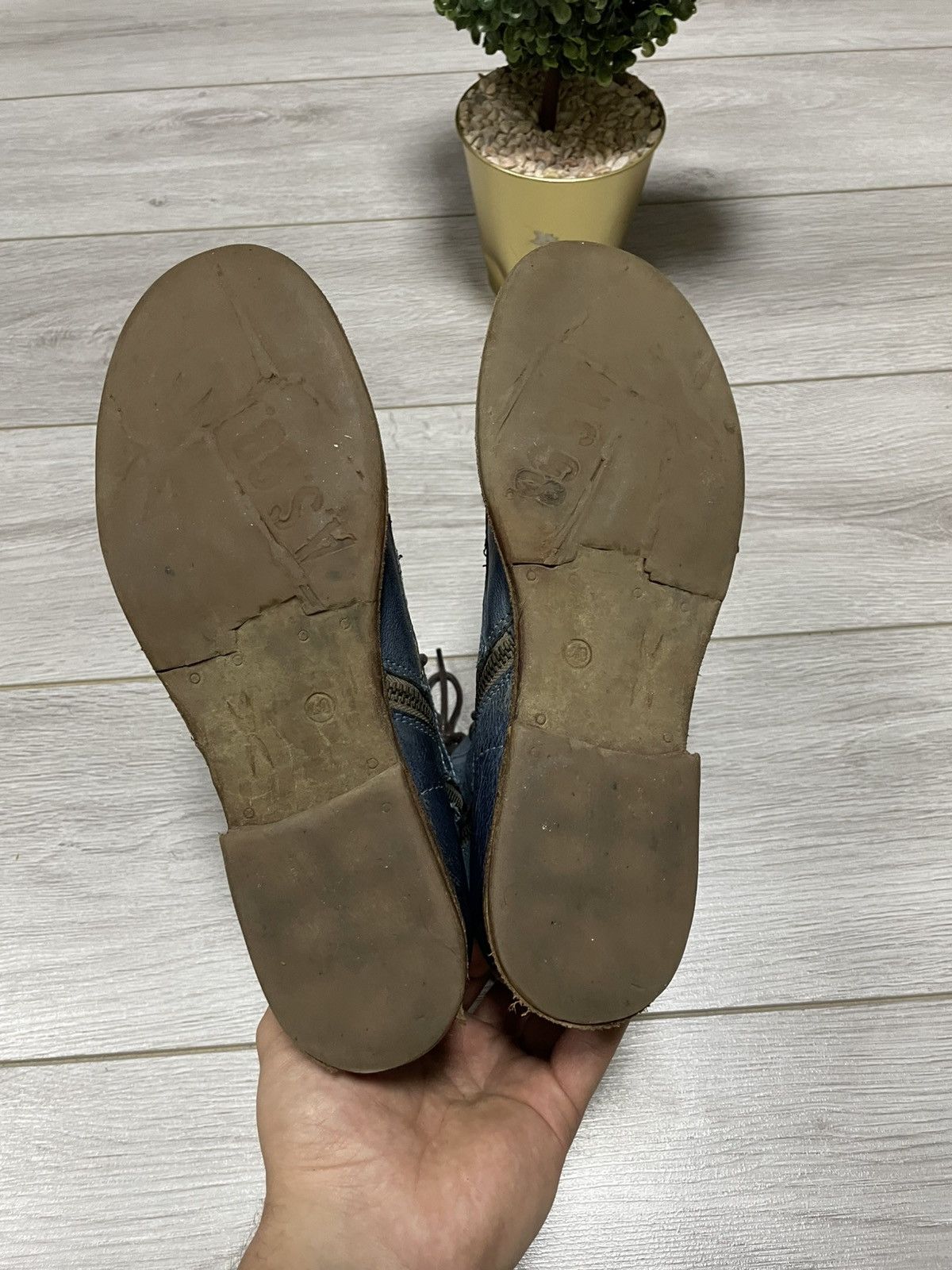 A.S.98 A.S.98 engineered distressed high boots zip eb0 Size US 10 / IT 40 - 4 Thumbnail