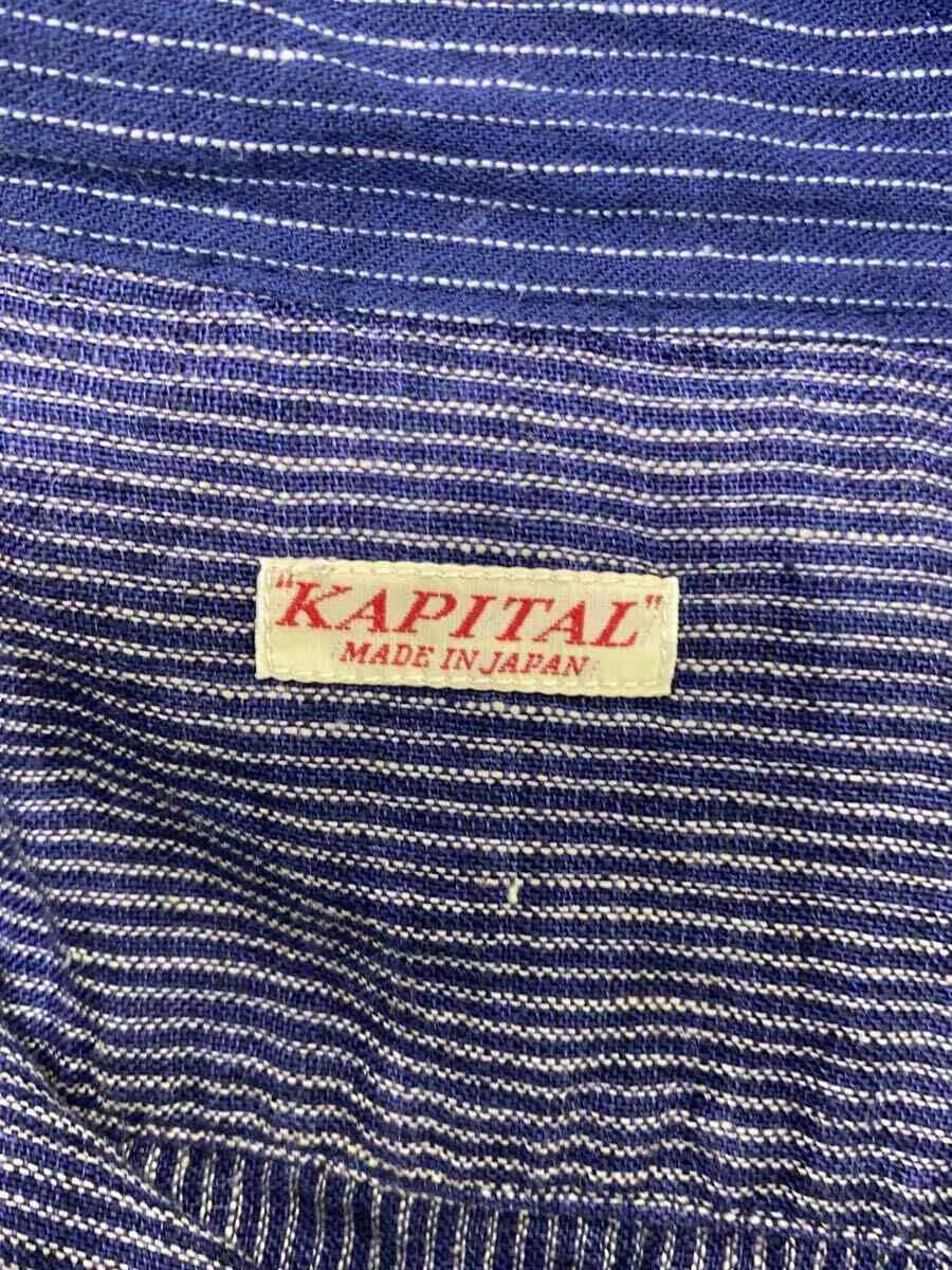 Kapital Striped Bamboo Linen Button Up Shirt Size US L / EU 52-54 / 3 - 5 Thumbnail