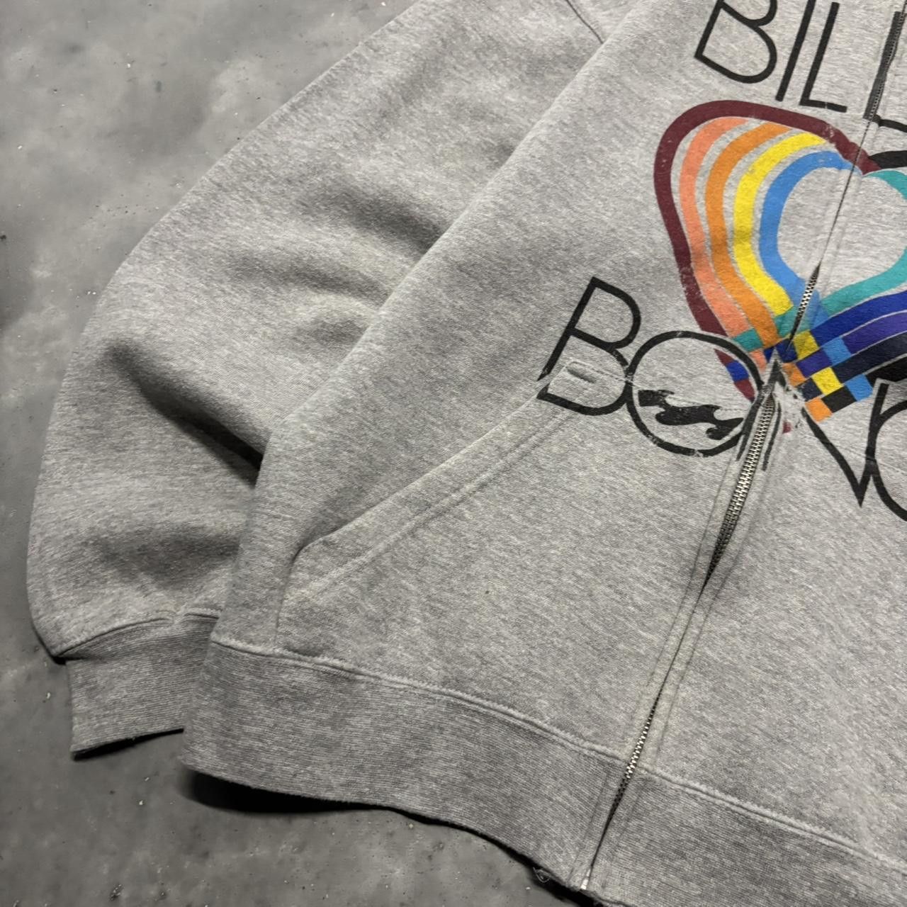 Billabong × Vintage Crazy Vintage Y2K/2000s Cute Billabong Heart Surf Zip Up Hoodie! Size L / US 10 / IT 46 - 3 Thumbnail
