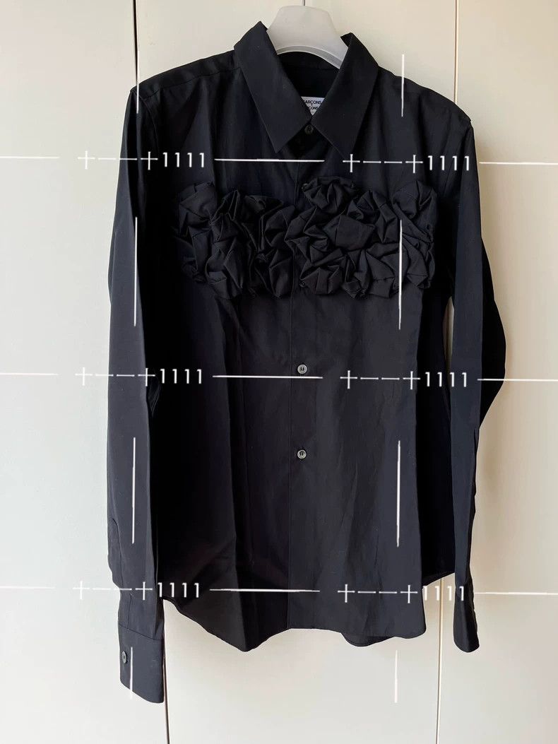 Comme des Garcons Comme Des Garcons Rose flower cotton shirt Size M / US 6-8 / IT 42-44 - 3 Thumbnail
