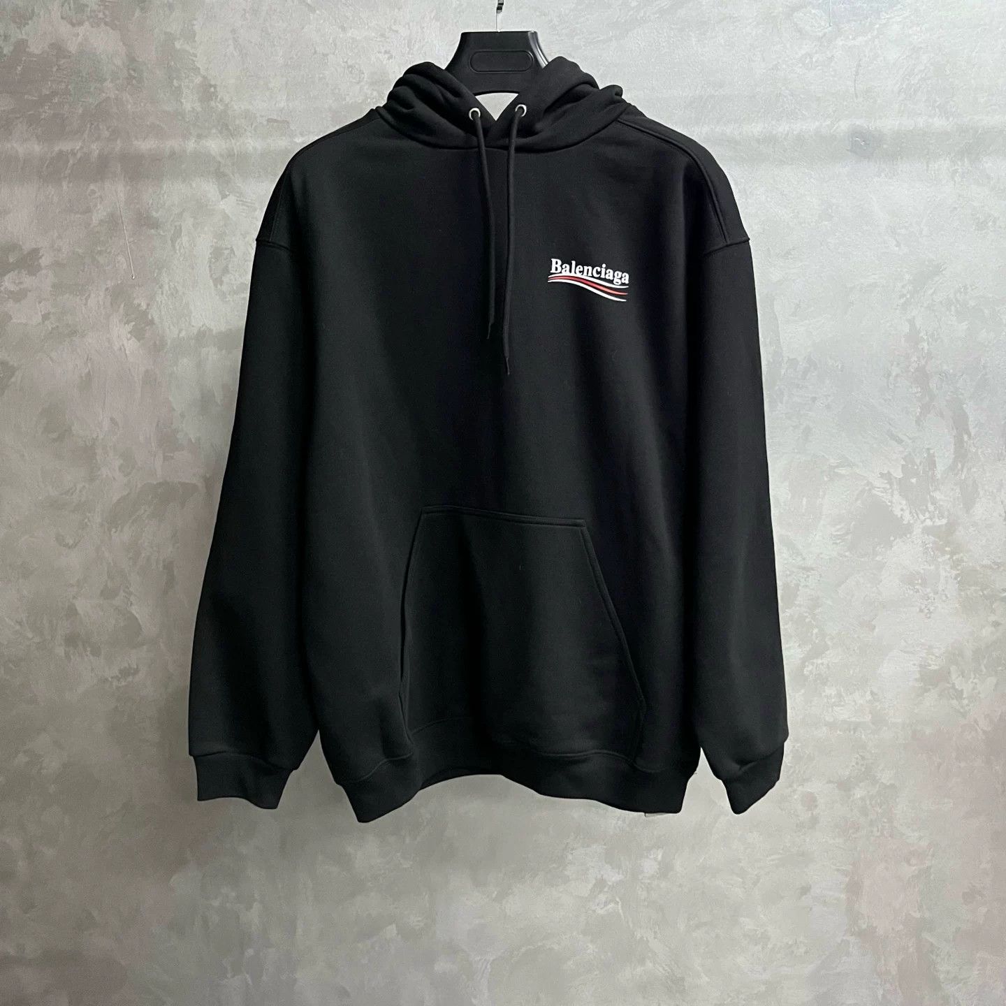 Balenciaga Balenciaga Retro Printed Black Hoodie M Men Size US M / EU 48-50 / 2 - 1 Thumbnail