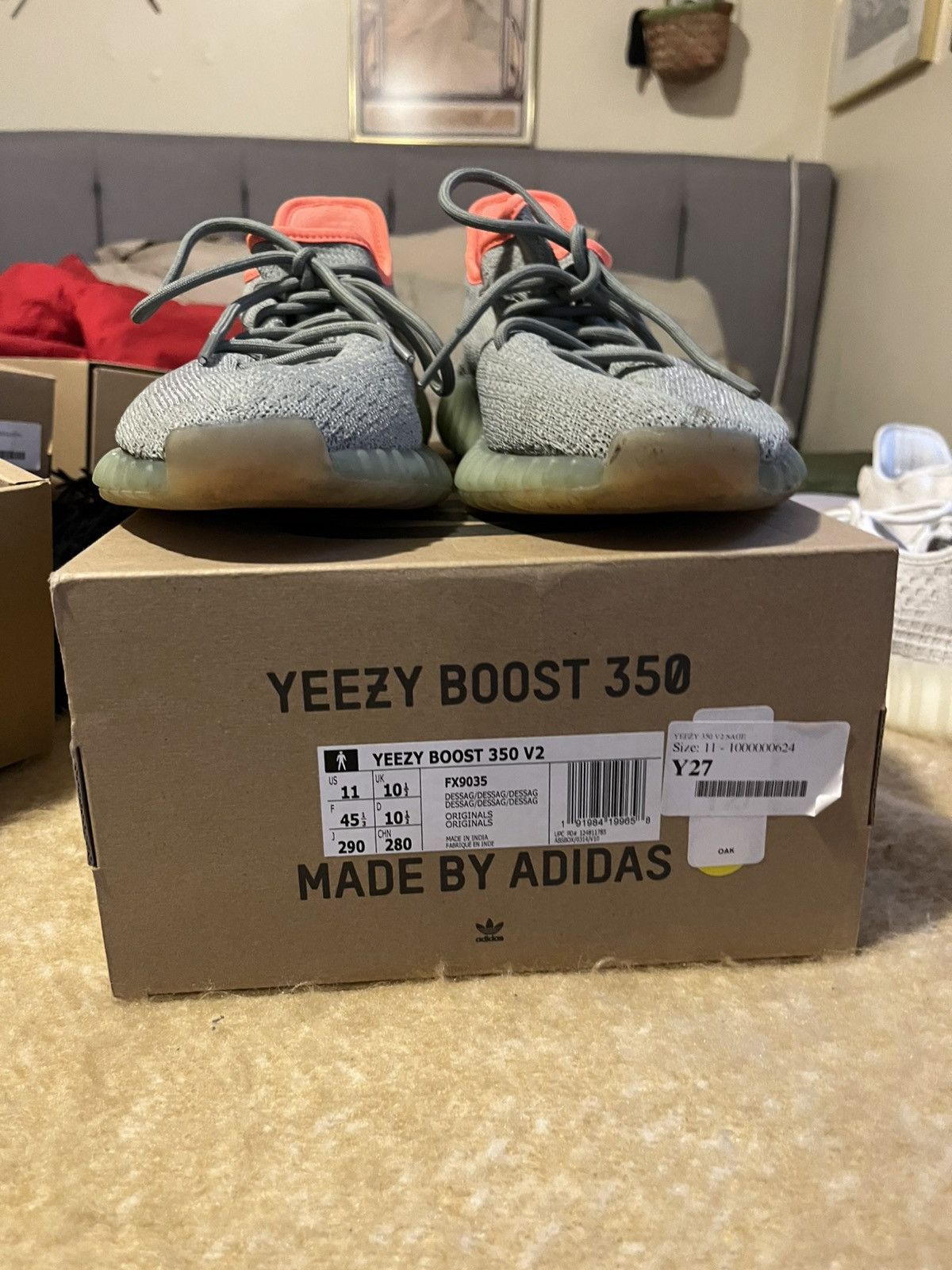 Yeezy Yeezy Boost 350 / Desert Sage Size US 11 / EU 44 - 5 Thumbnail