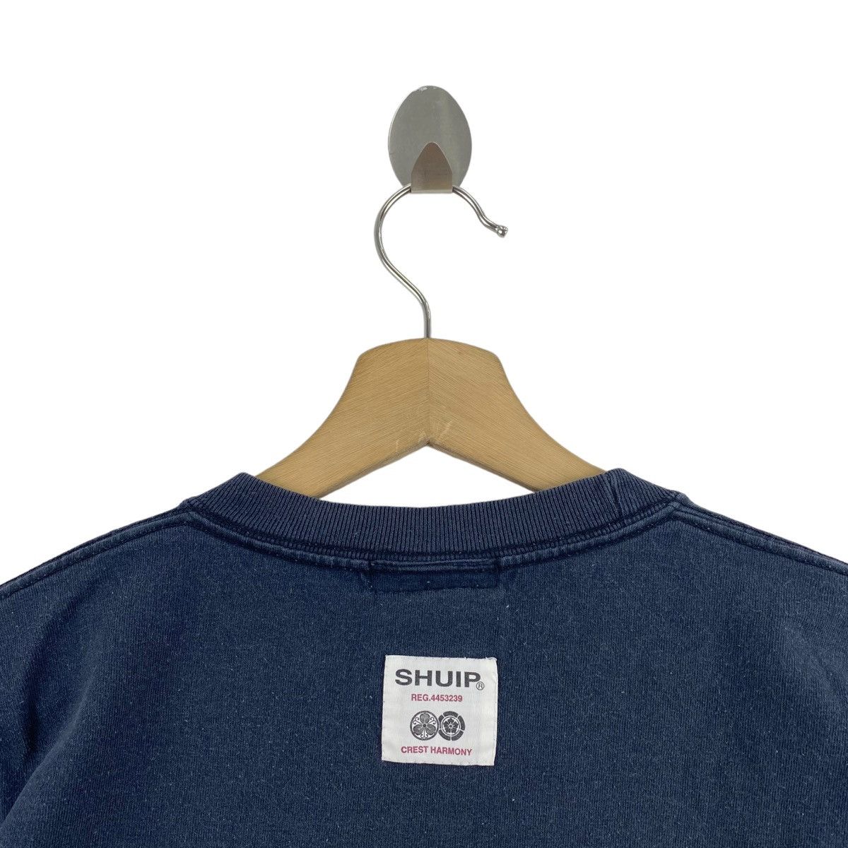 Japanese Brand SHUIP Japanese Brand Print Navy Short Sleeve Shirt Size US S / EU 44-46 / 1 - 4 Thumbnail