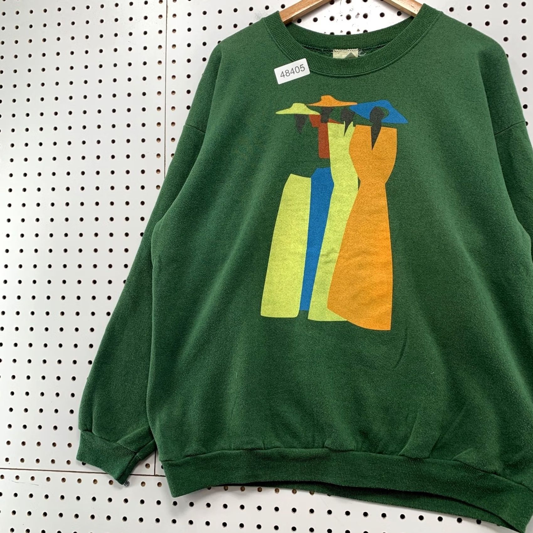 Saint James Vintage Waiting To Exhale Sweatshirt Mens XL Green Saint James Tchokola USA Size US XL / EU 56 / 4 - 5 Thumbnail