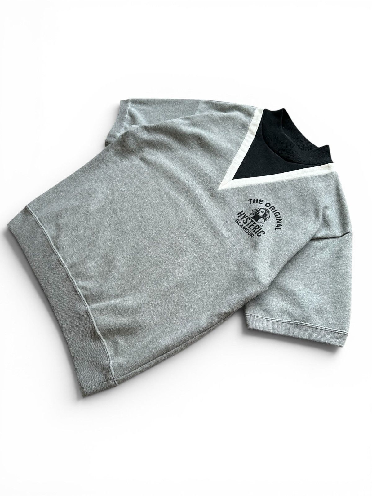 Hysteric Glamour 2010's Hysteric Glamour V shape sweatshirt short sleeve Size US M / EU 48-50 / 2 - 3 Thumbnail