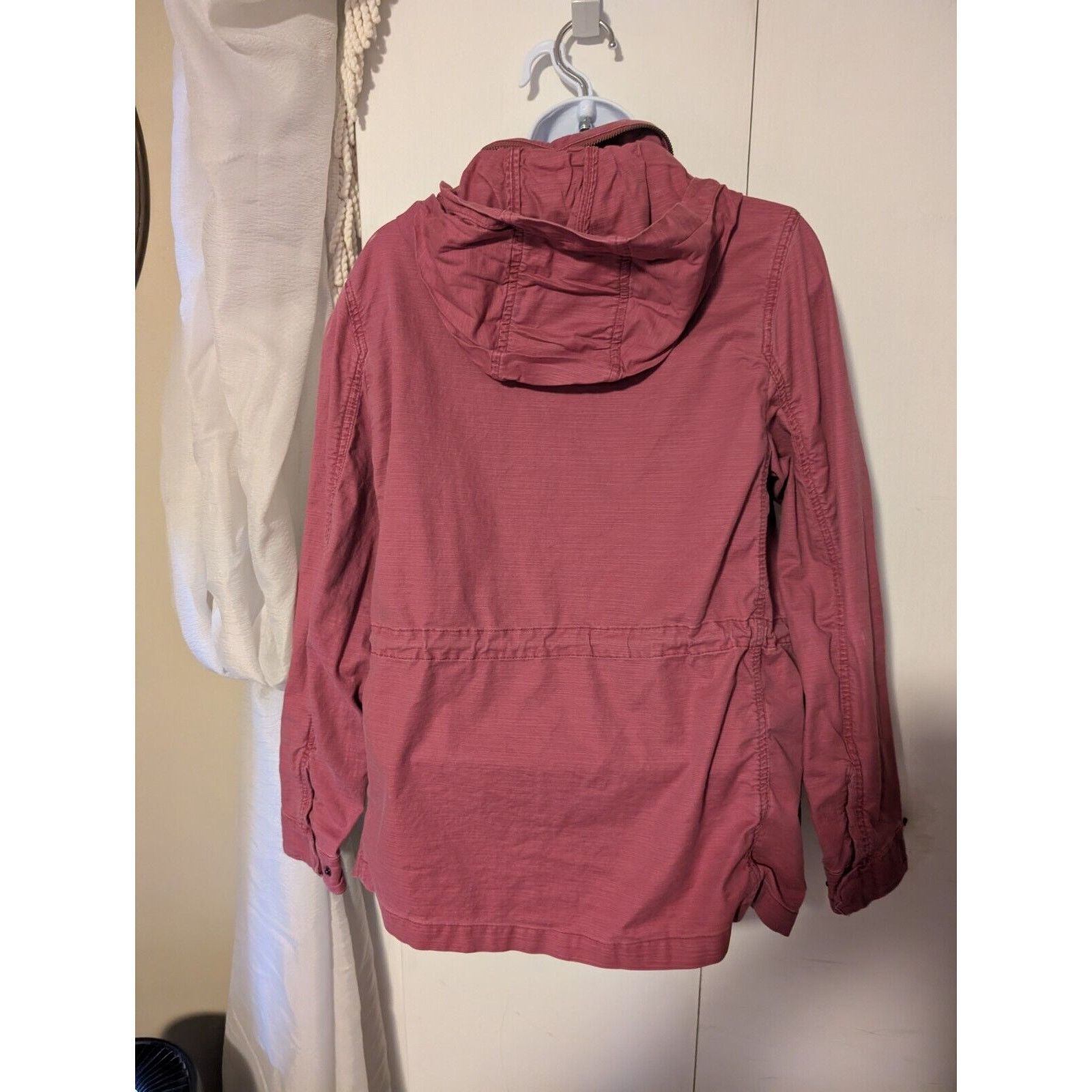 Lands' End Lands End Womens Small Red Full Zip Jacket Hideaway Hood Size S / US 4 / IT 40 - 5 Thumbnail