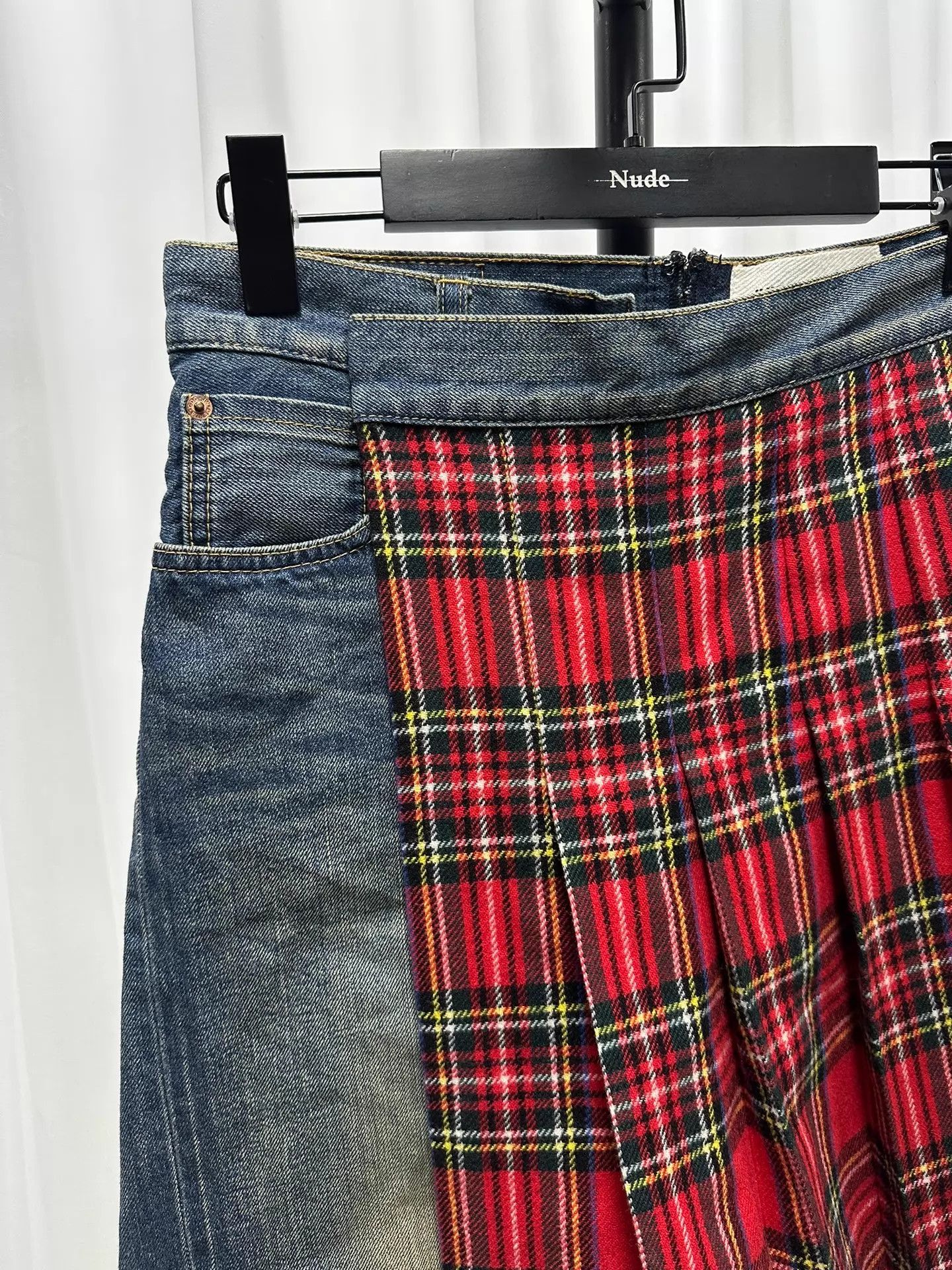 Junya Watanabe Junya Watanabe Color Blocked Short Skirt XS Size 25" / US 0 / IT 36 - 2 Thumbnail