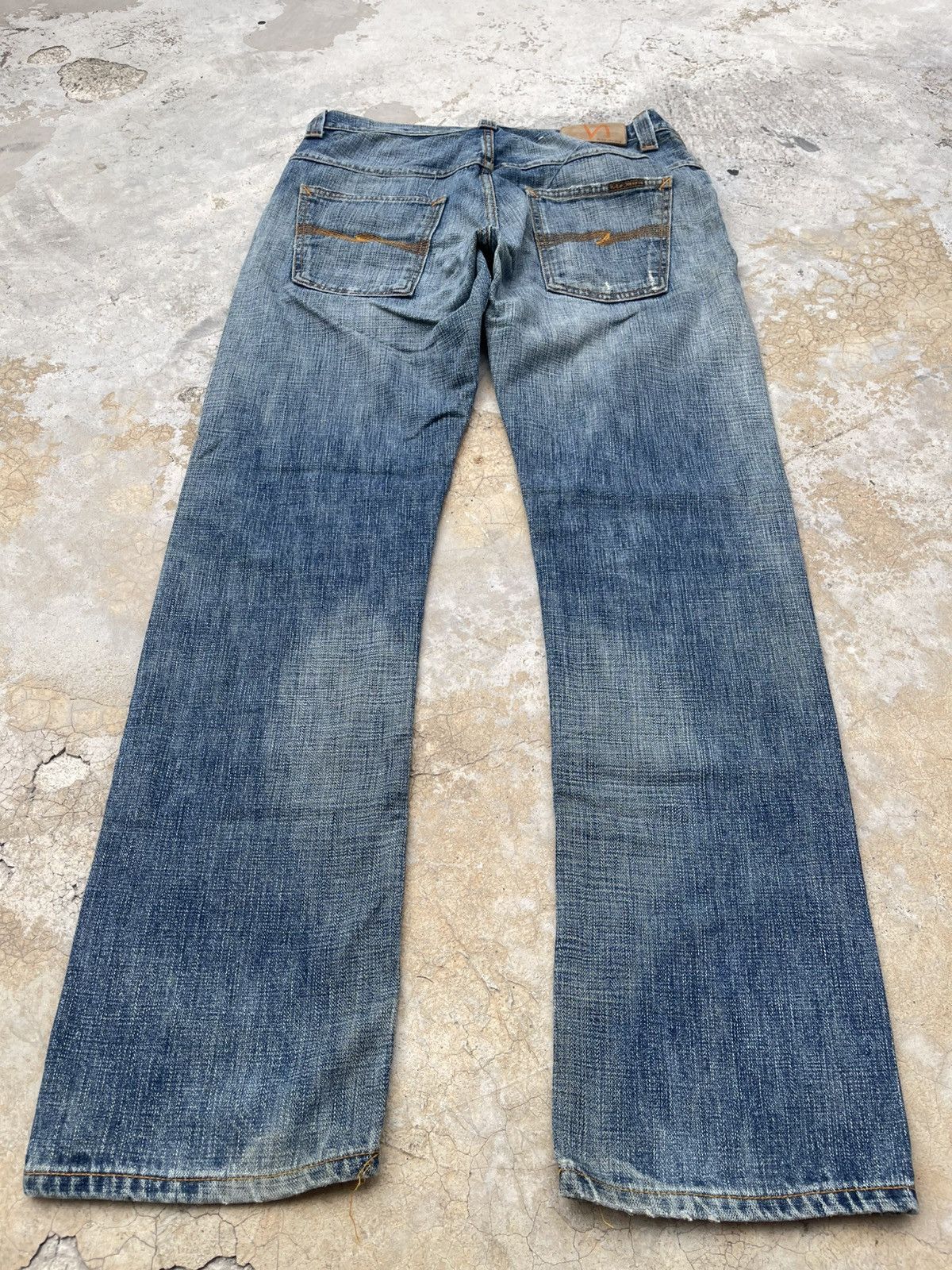 Nudie Jeans Nudie Jeans Co. Even Steven "Heaven Broken Blue" Distressed Size US 32 / EU 48 - 14 Thumbnail