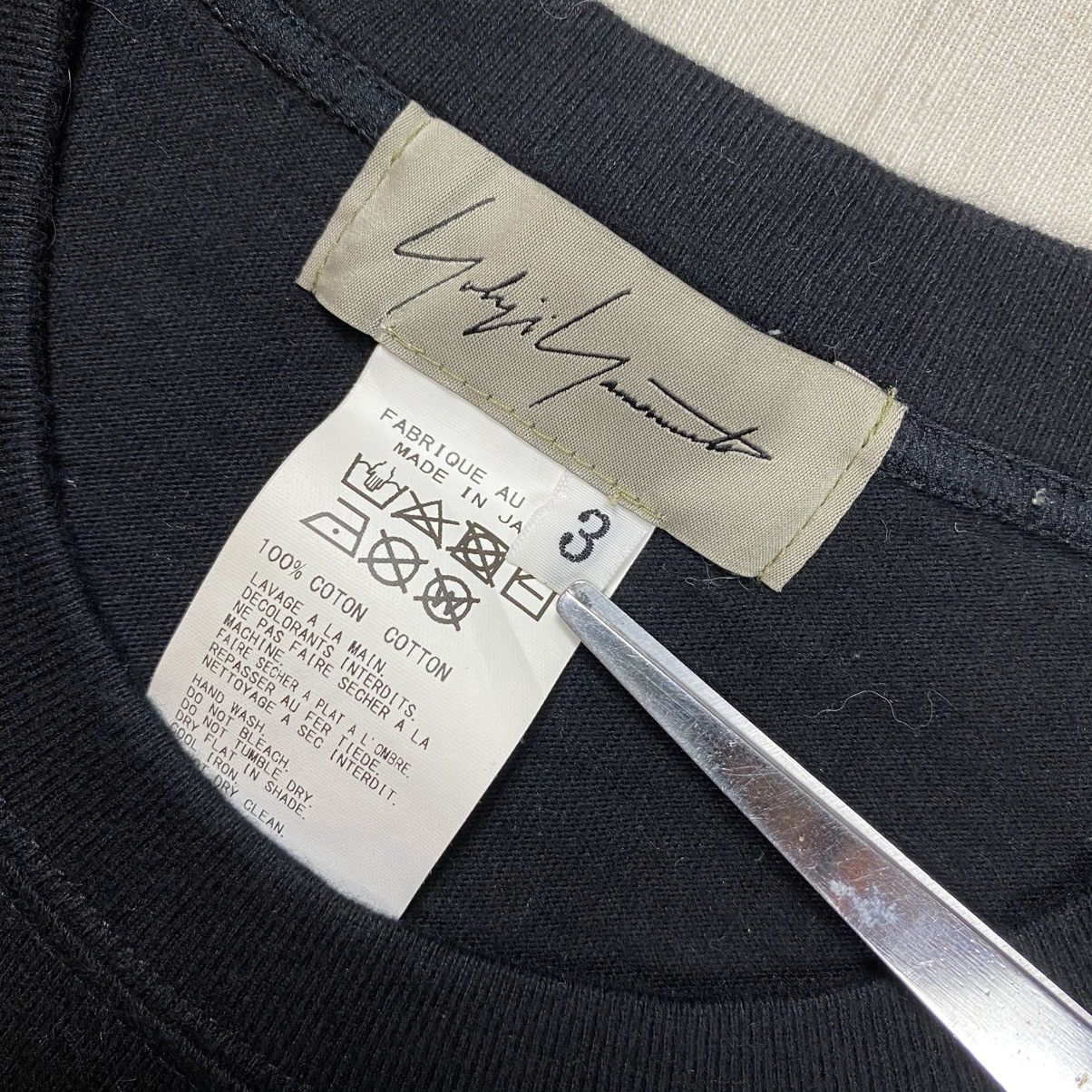 Japanese Brand × Yohji Yamamoto Yohji Yamamoto Logo on Back Blank Shirts Size US L / EU 52-54 / 3 - 6 Thumbnail