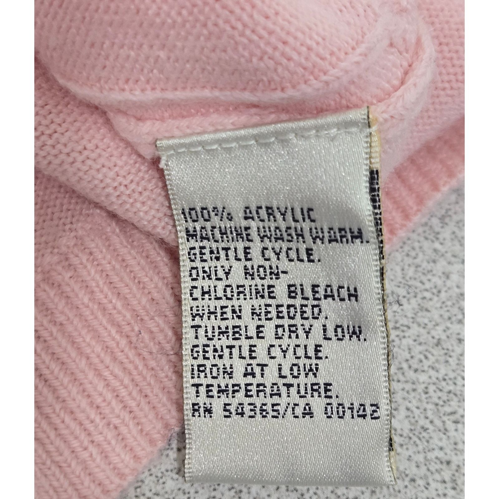 Other Pink Cable Knit Long Sleeve Lightweight Sweater Top Large Size L / US 10 / IT 46 - 4 Thumbnail