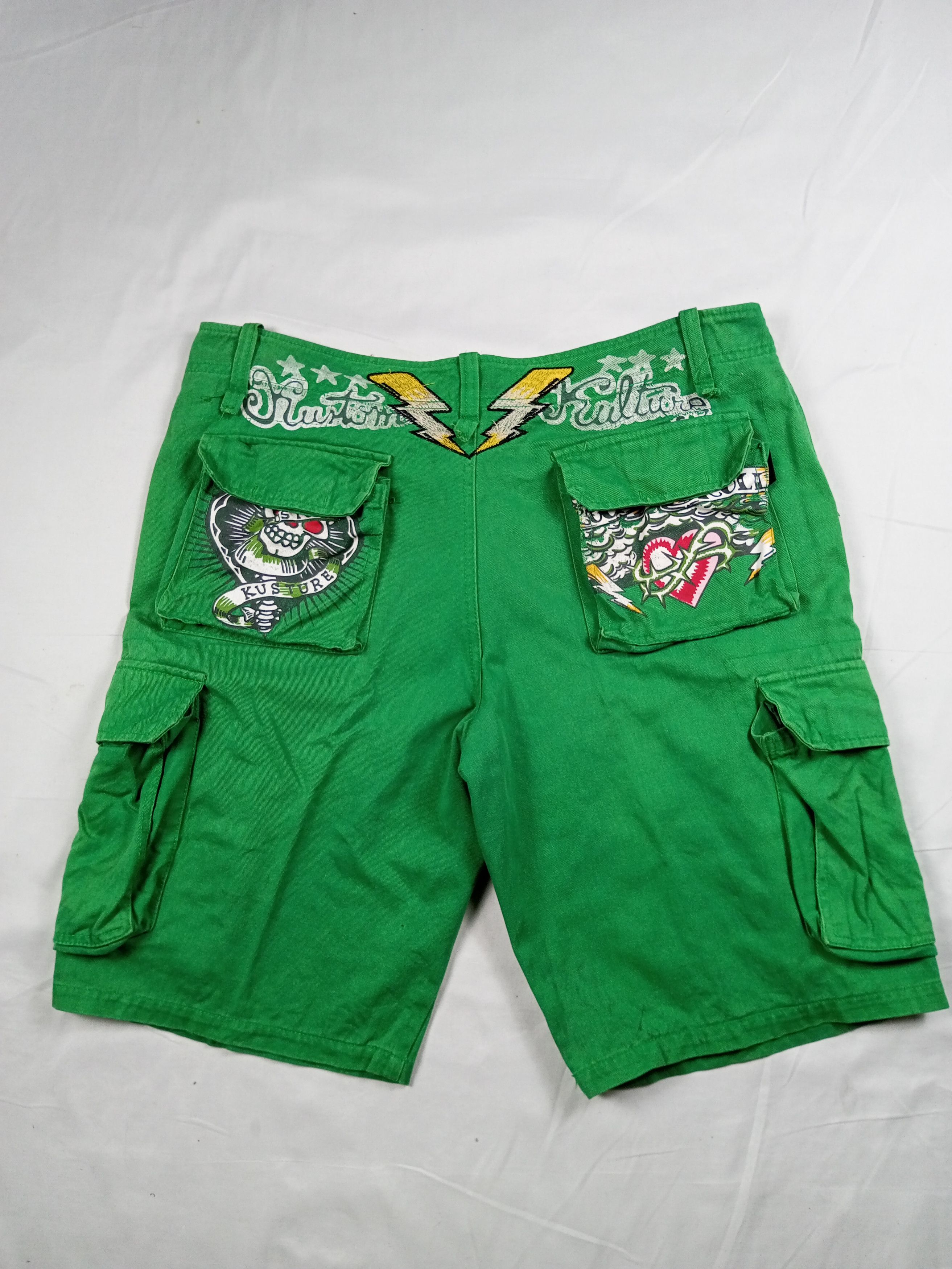Japanese Brand Vintage Faded Japanese Ed Hardy Style LGB If6Was9 Shorts Size US 36 / EU 52 - 14 Thumbnail
