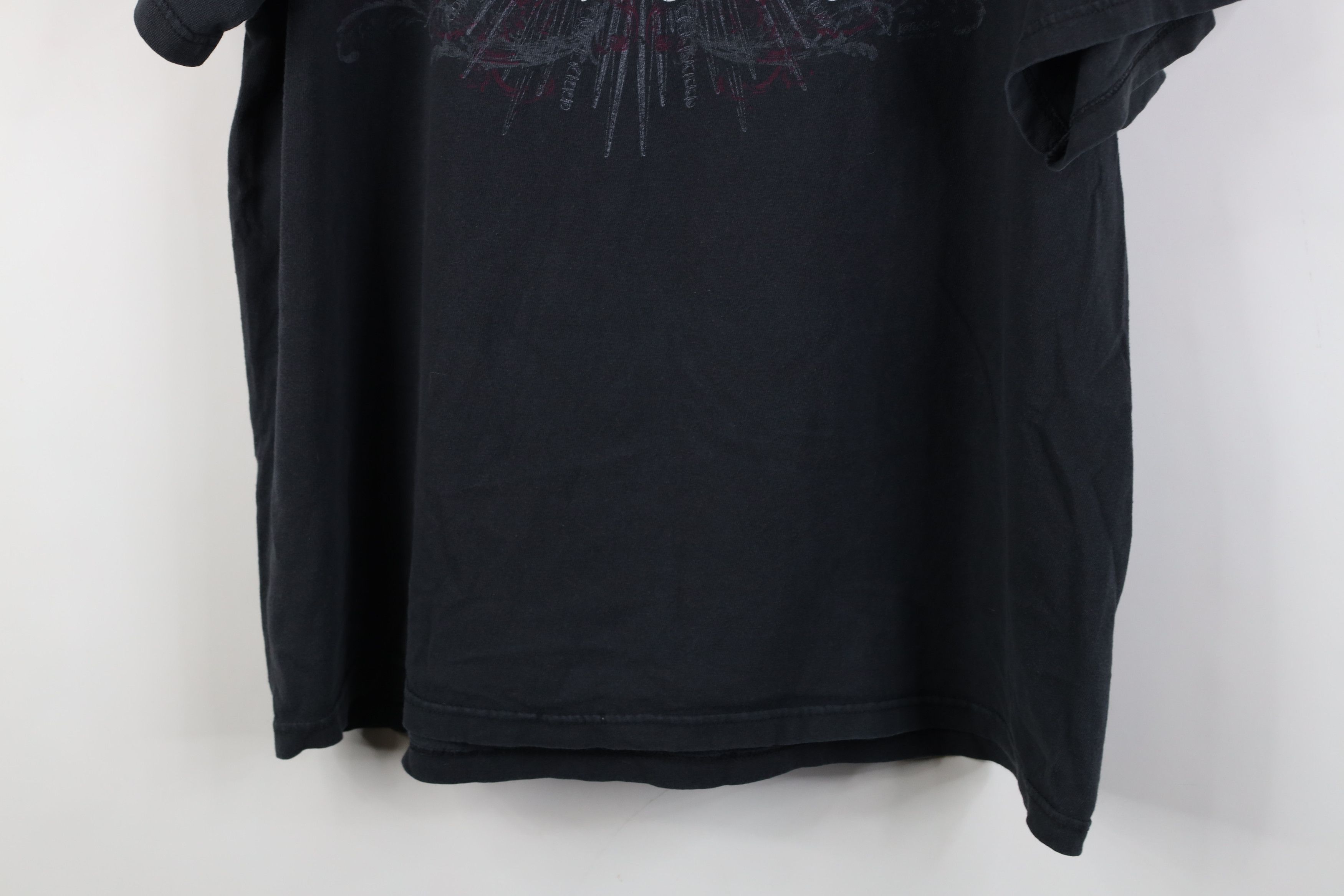 Vintage Vintage Y2K Jesus Christian Cross T-Shirt Black Cotton Size US XL / EU 56 / 4 - 14 Thumbnail