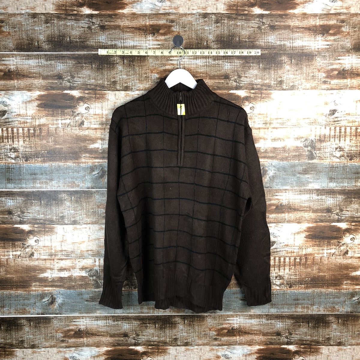 Japanese Brand × Vintage British Horse Ridding checkered vintage Sweatshirt #A1784 Size US L / EU 52-54 / 3 - 1 Thumbnail