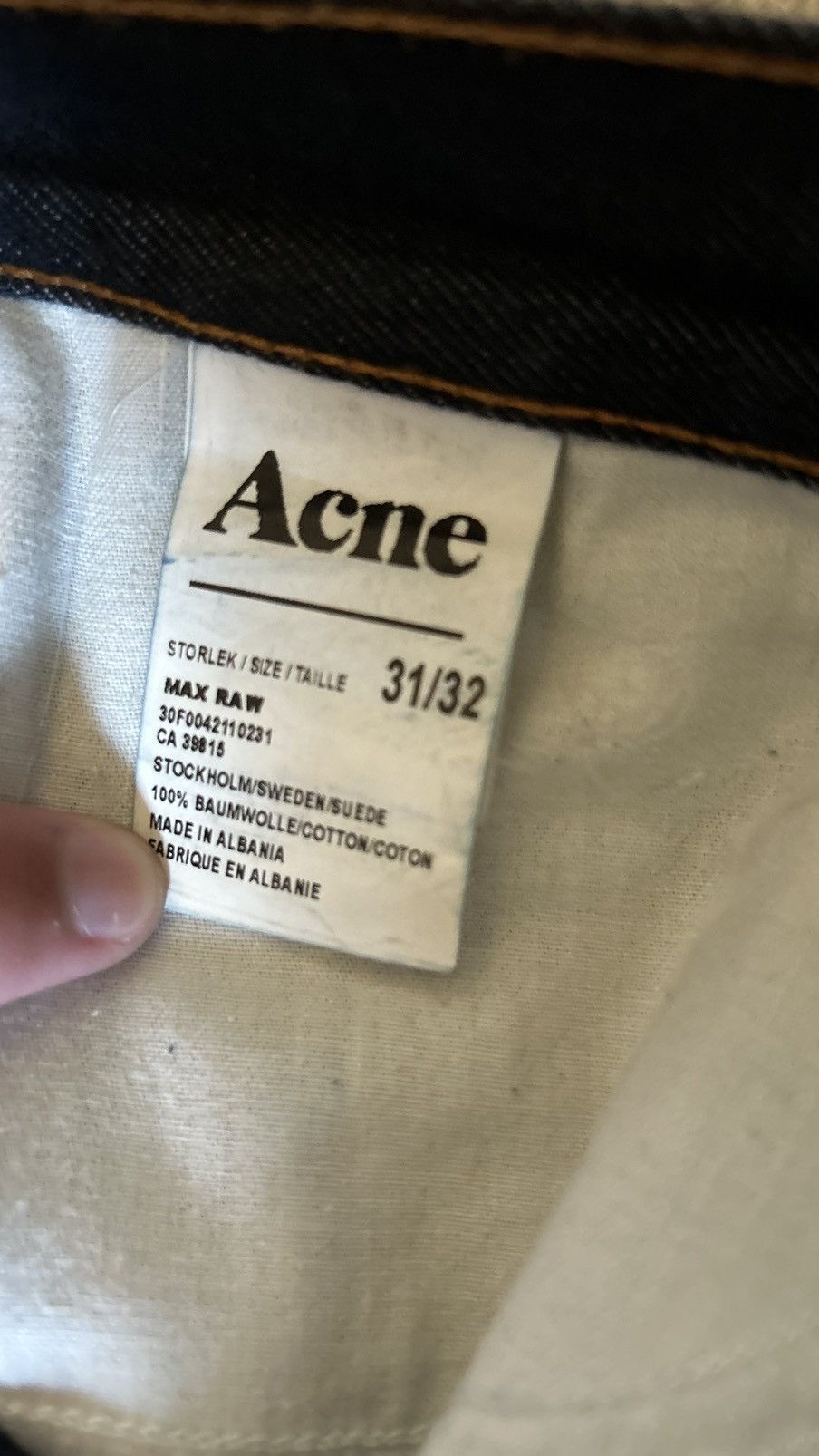 Acne Studios Acne Studios Max Raw Denim Size US 31 - 5 Thumbnail
