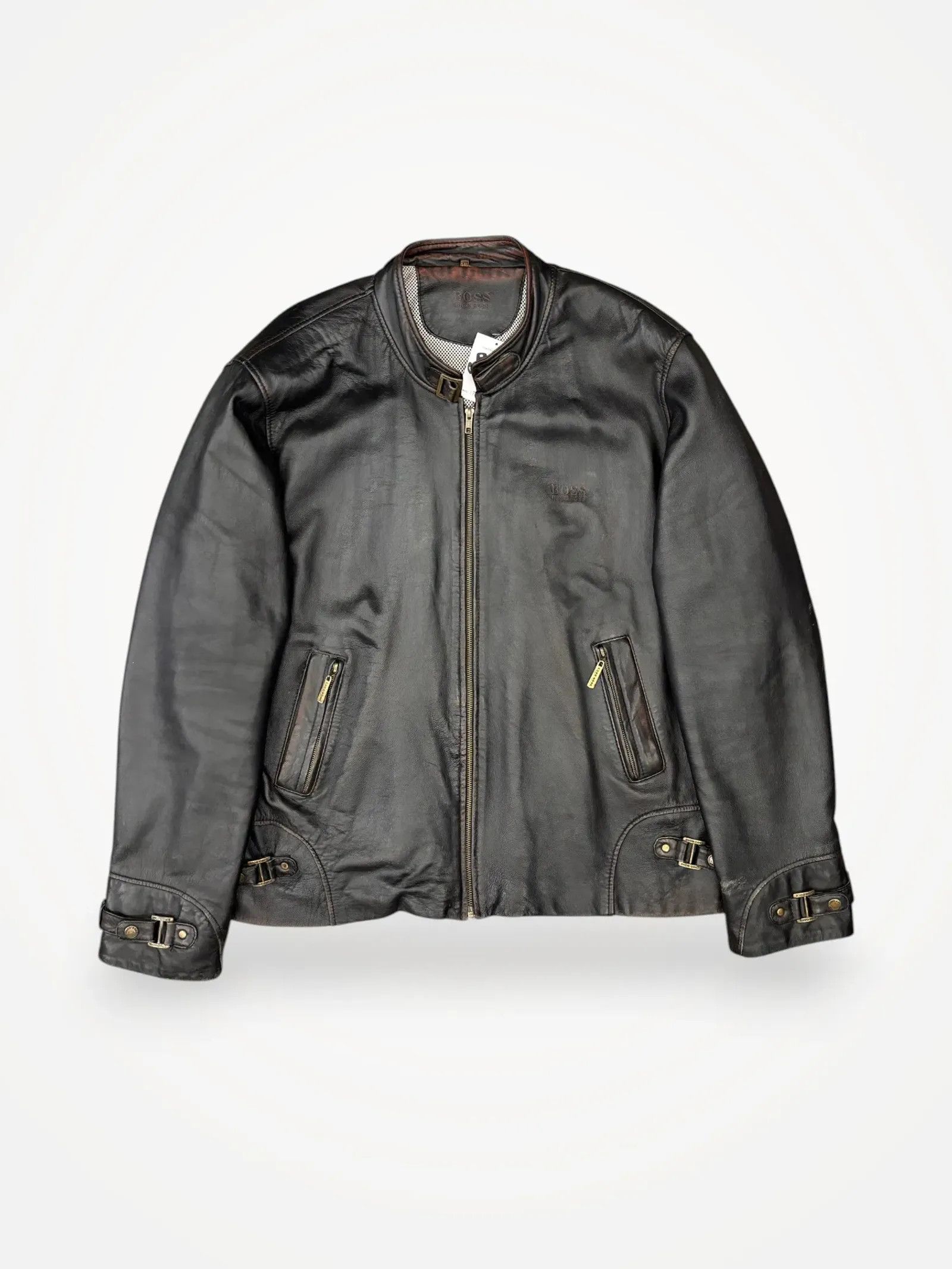Hugo Boss Hugo Boss Leather jacket Leather Jacket Size US XXL / EU 58 / 5 - 1 Thumbnail