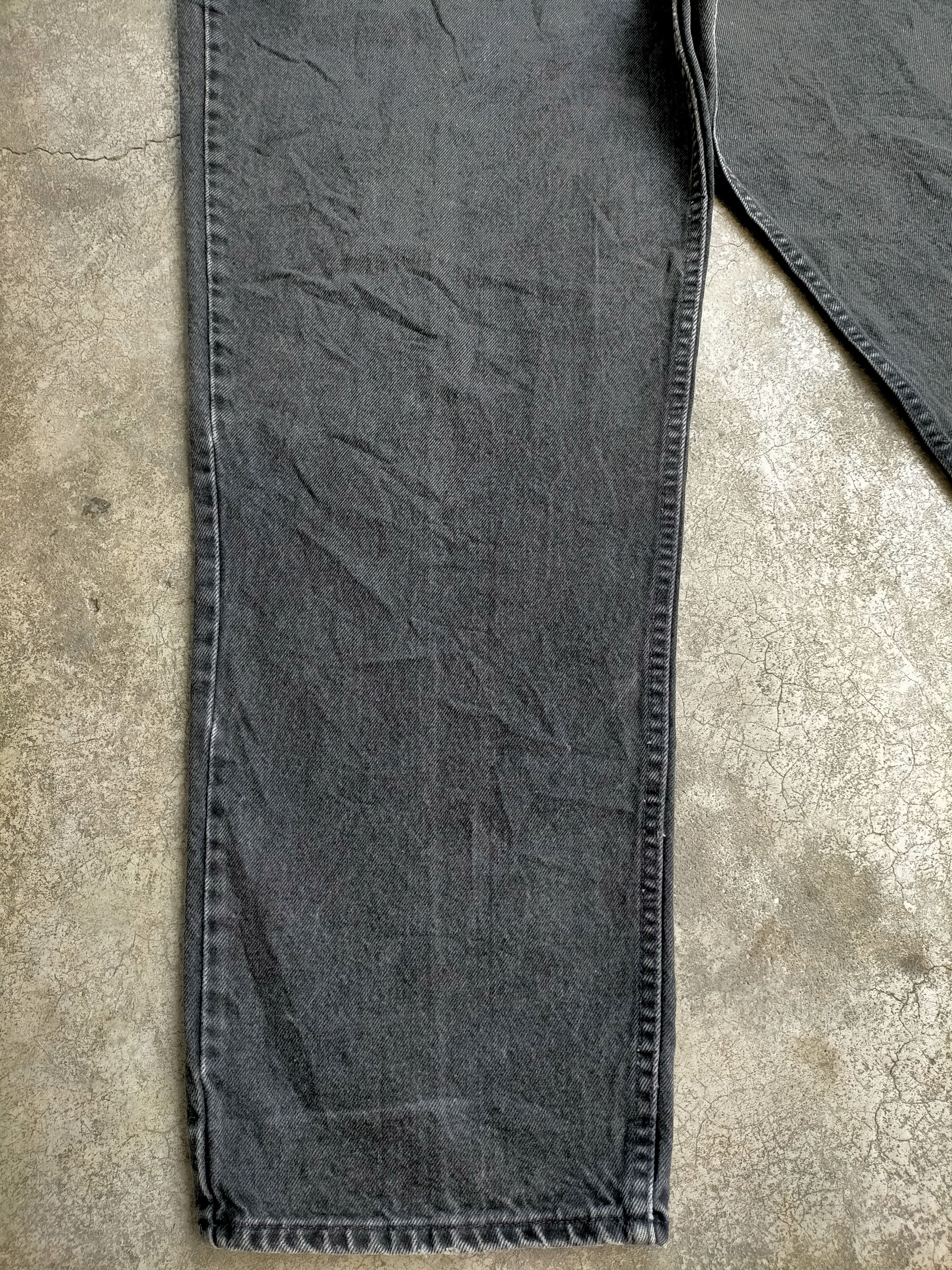 Levi's Vintage 90s Levis Silvertab Loose button Fly Black jeans Size US 37 - 7 Thumbnail